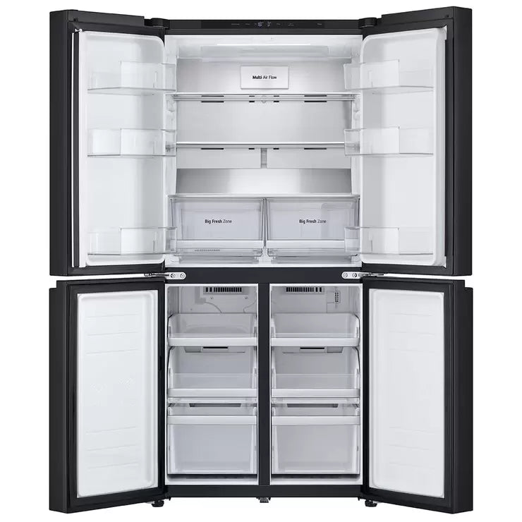 LG 530L Slim French Door Fridge Matte Black GF-B505MBL