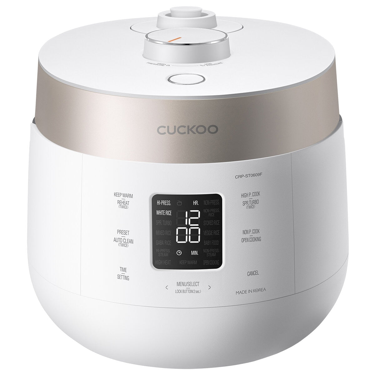 Cuckoo 6 Cup HP Twin Pressure Rice Cooker CRP-ST0609F
