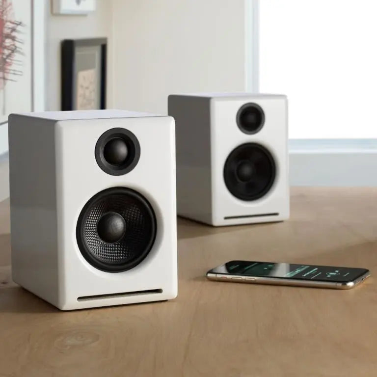 Audioengine A2+ Wireless Powered Speakers (Gloss White)