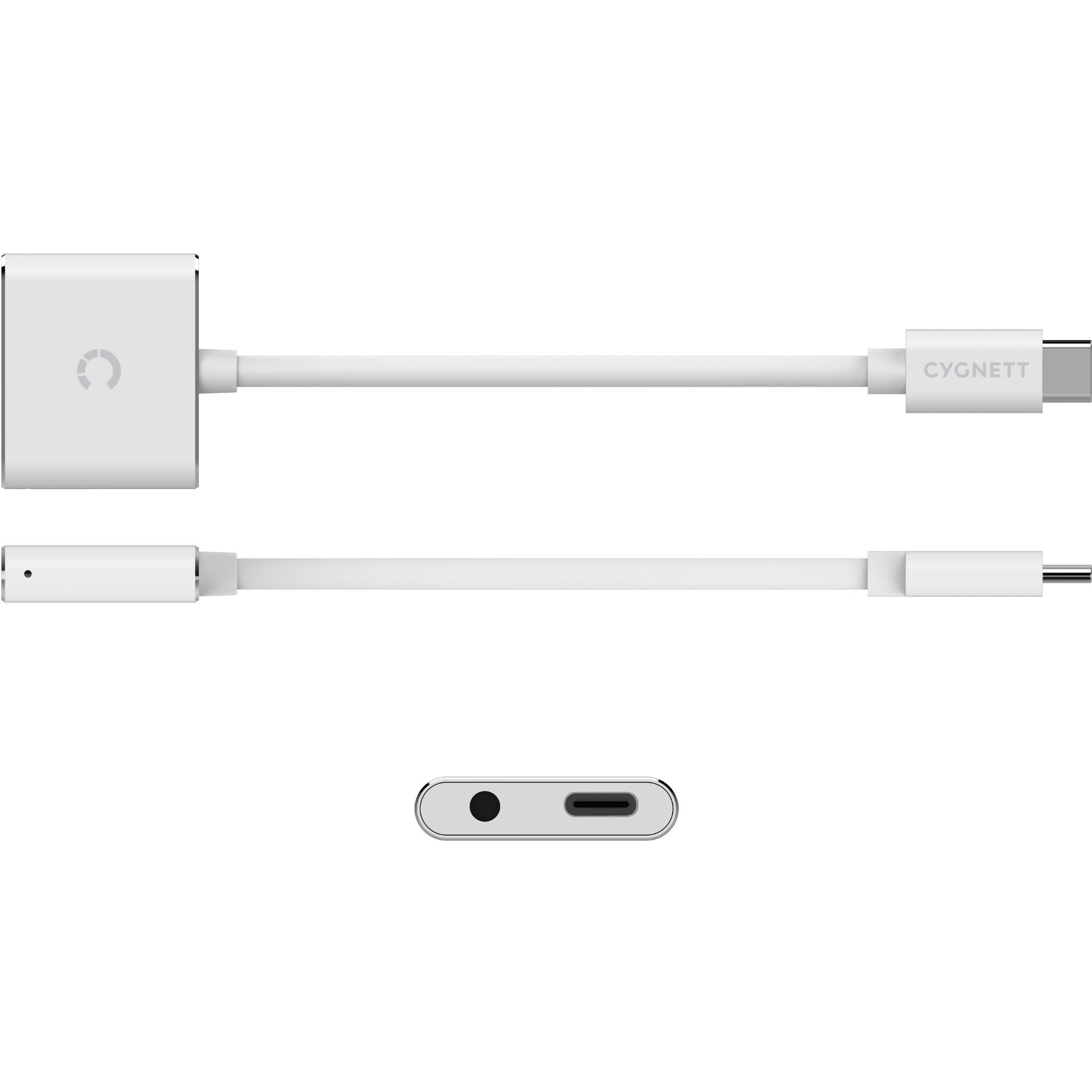 Cygnett USB-C Audio & Charge Adapter