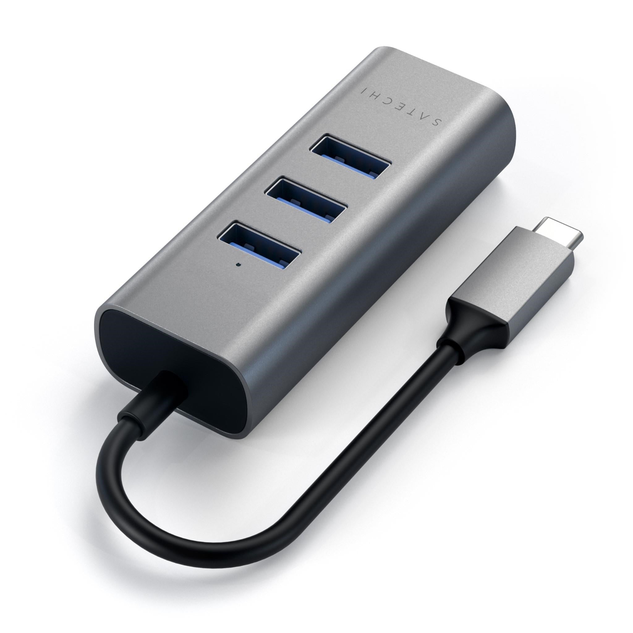 Satechi USB-C 2-in-1 USB 3.0 3-Port Hub & Ethernet