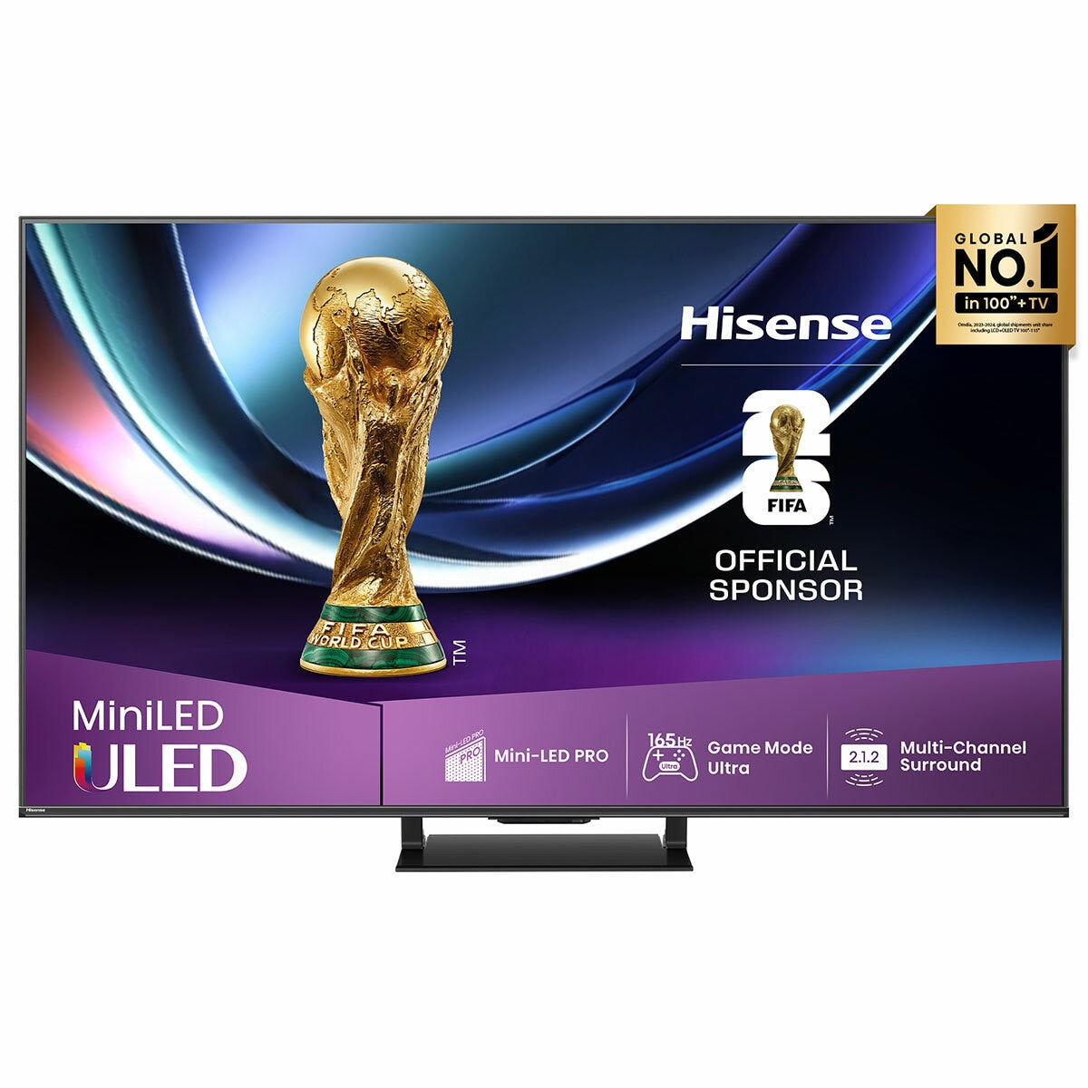 Hisense 55 Inch ULED Mini-LED U7QAU 4K QLED Smart TV 55U7QAU
