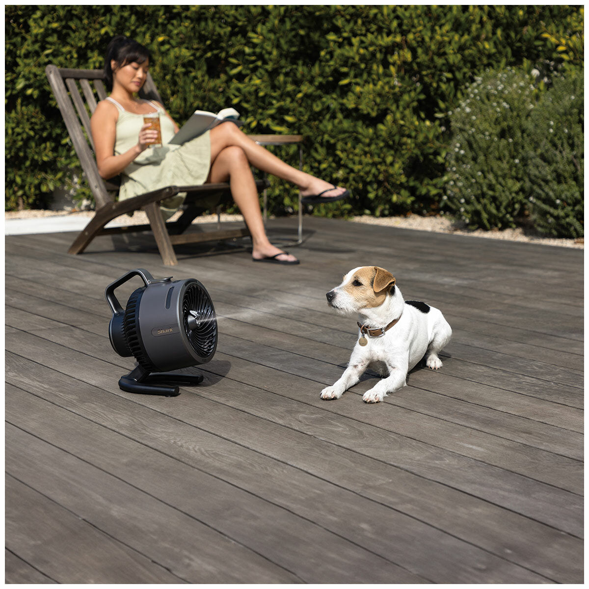 Shark FlexBreeze HydroGo Misting Portable Fan Dark Grey FA052QANZ