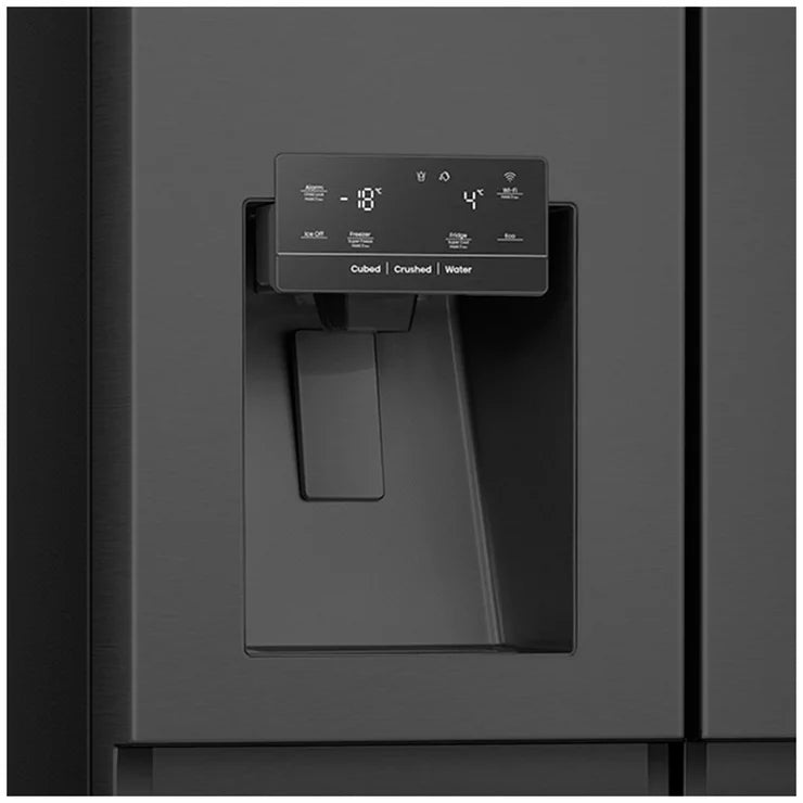 Hisense 632L Side By Side Fridge Black HRSBS633BW