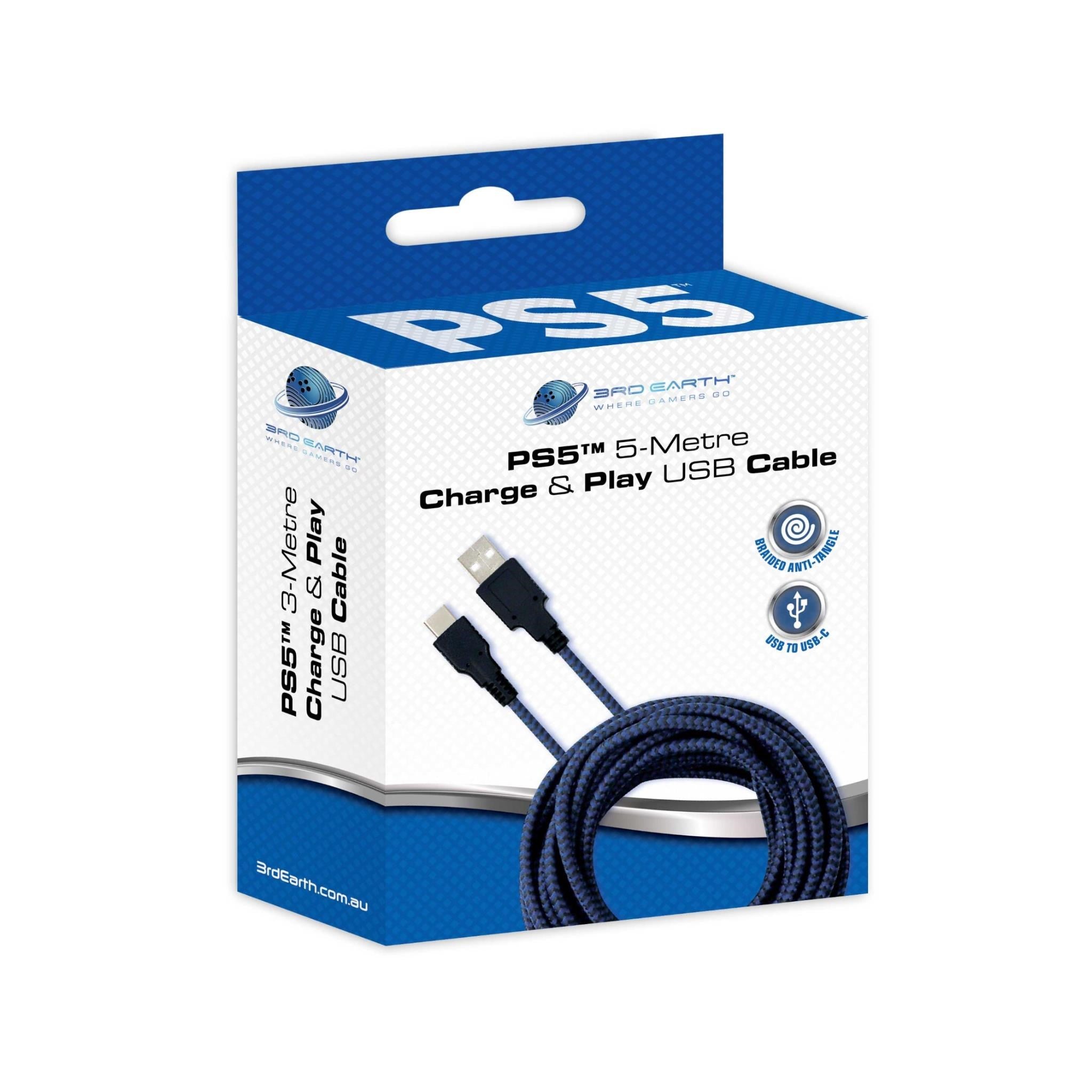 3rd Earth 5M Charge & Play USB Cable for PlayStation 5™