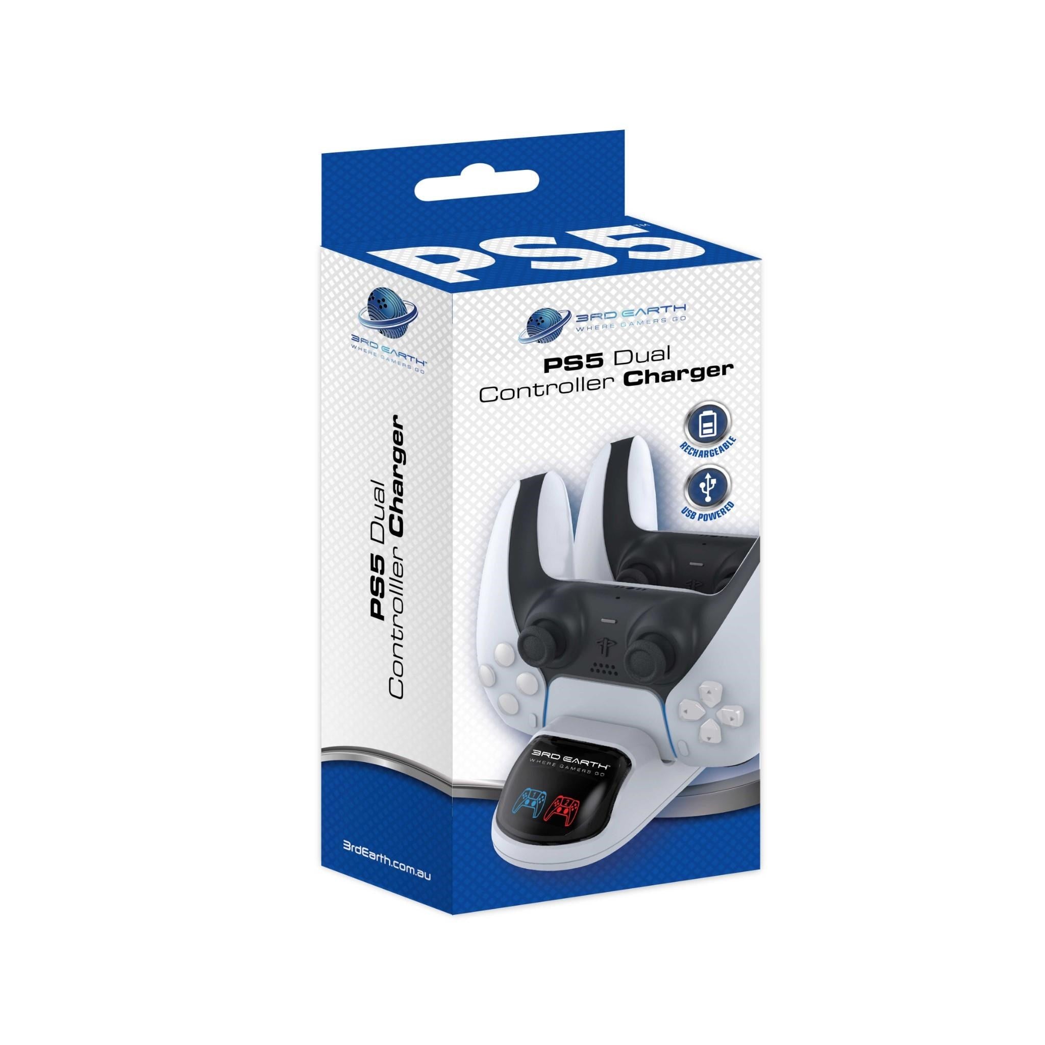 3rd Earth Dual Controller Charger for PlayStation 5™