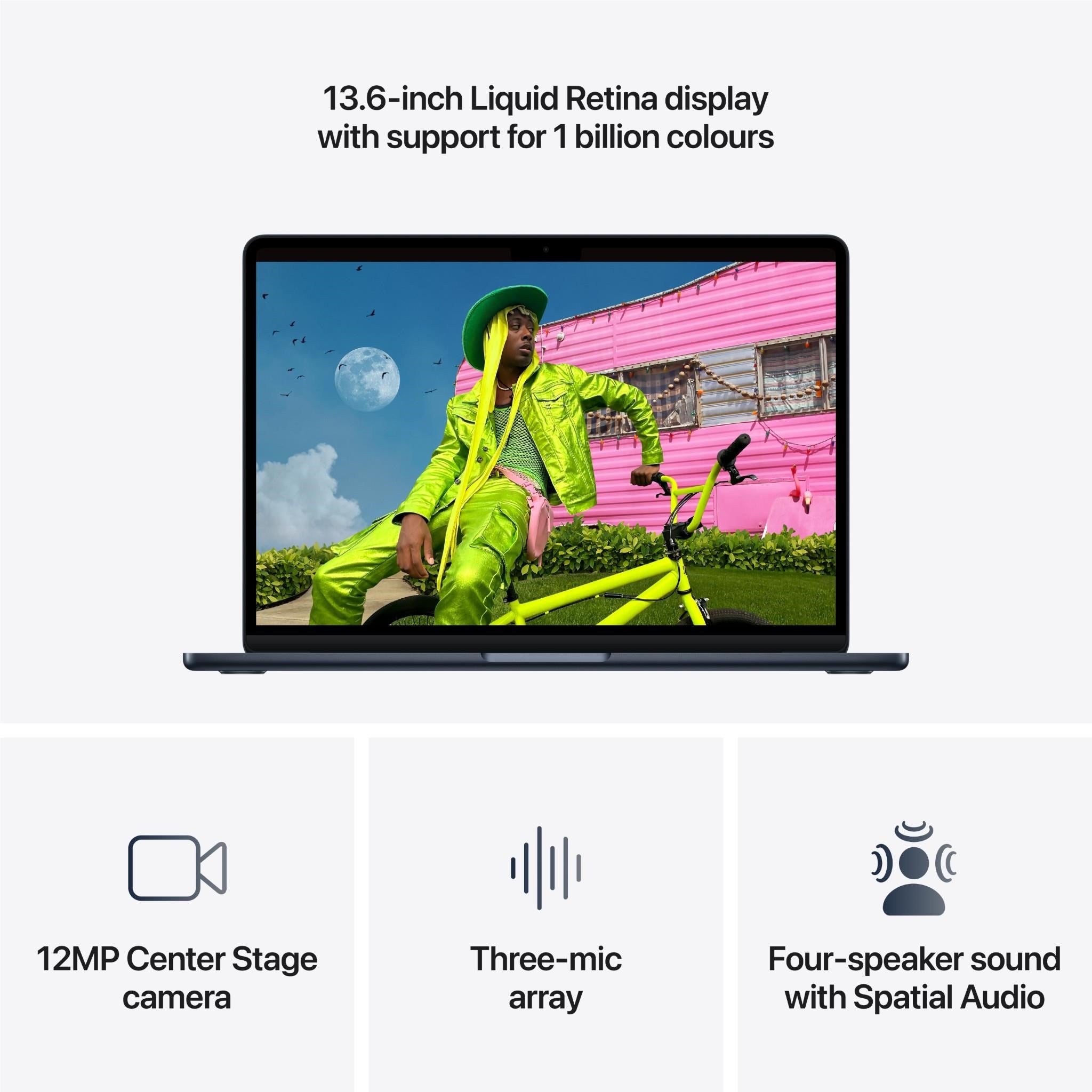 Apple MacBook Air 13-inch with M5 Chip. 512GB/16GB (Midnight)