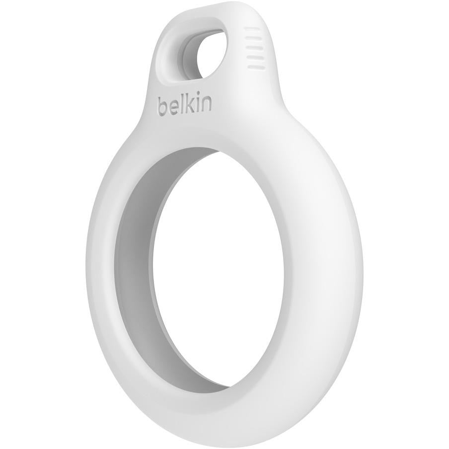 Belkin Secure AirTag Holder with Keyring (White)