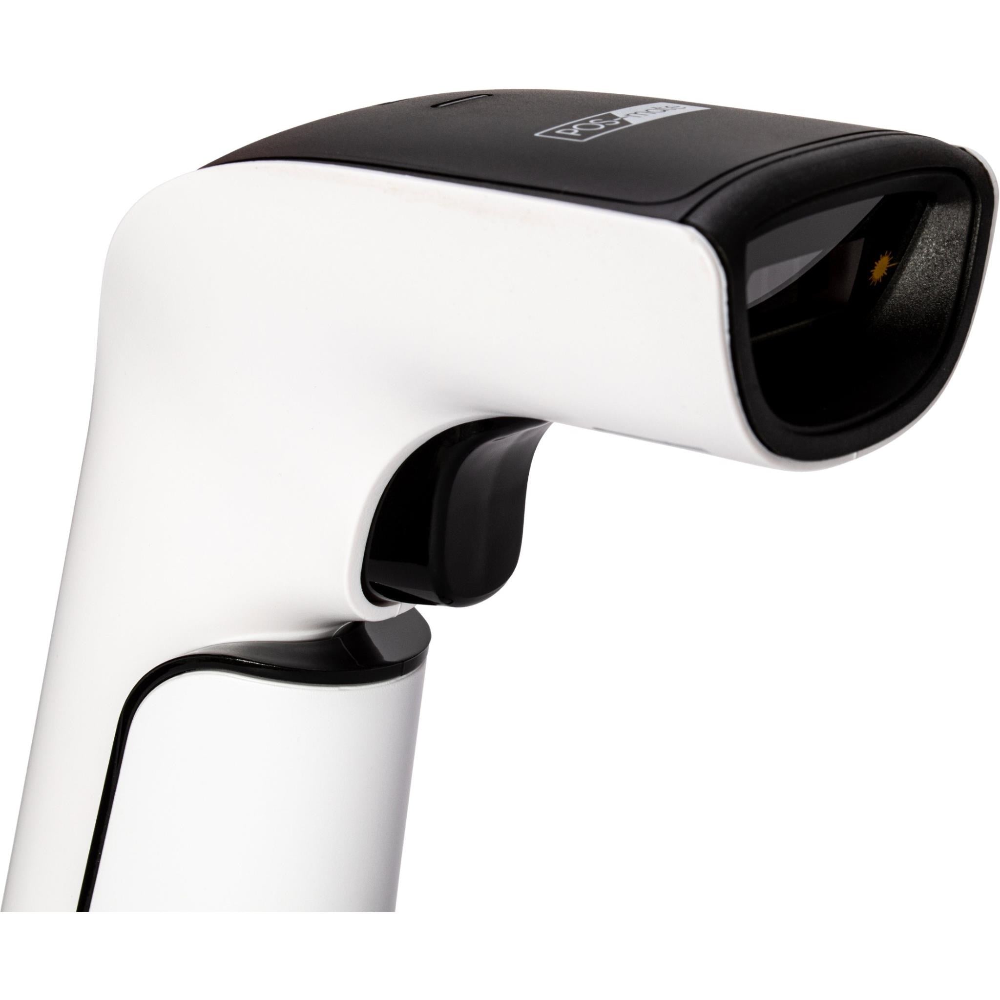 POS-mate Wireless 2D Barcode Scanner (White/Black)