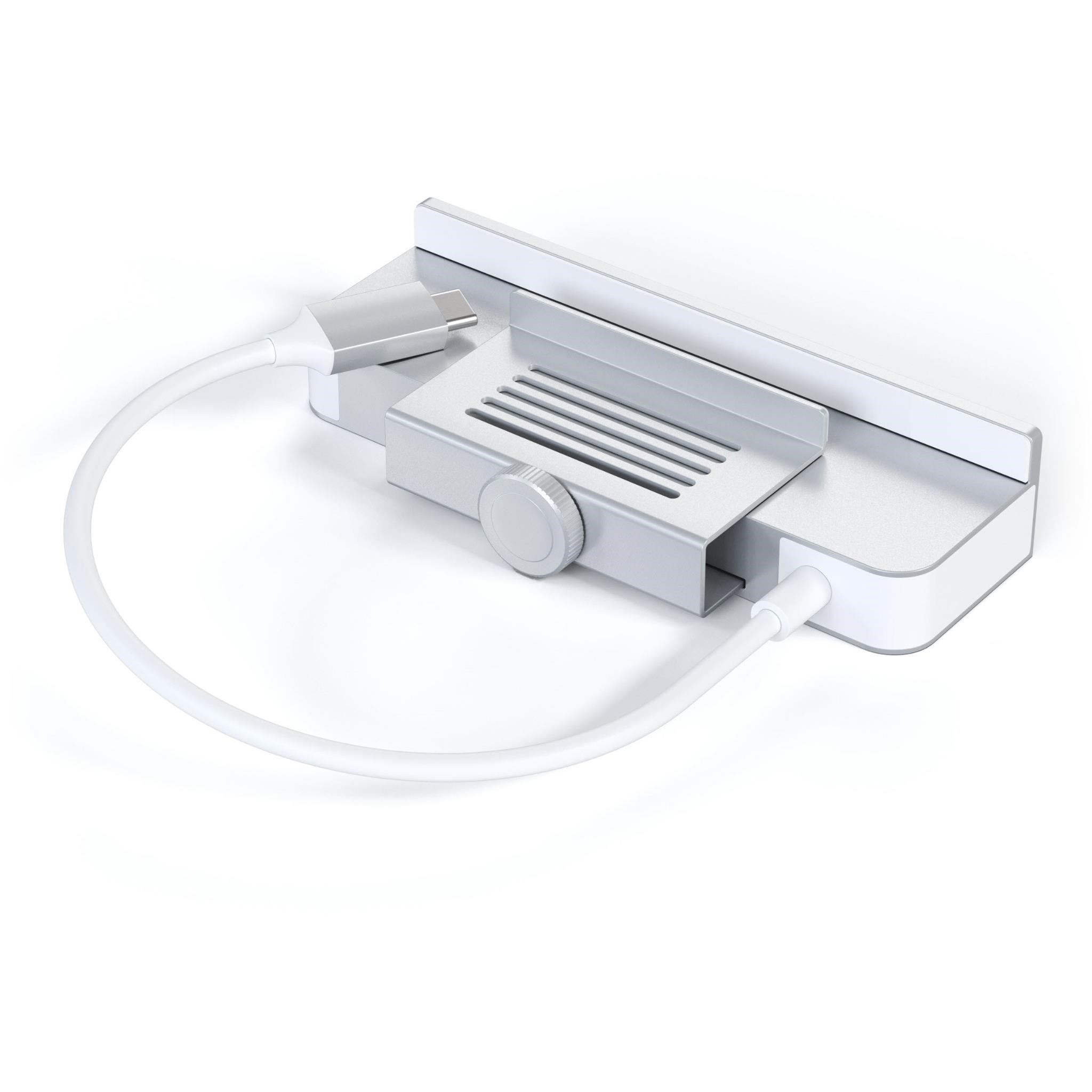 Satechi USB-C Clamp Hub for Apple Studio Display/iMac 24' (Silver)