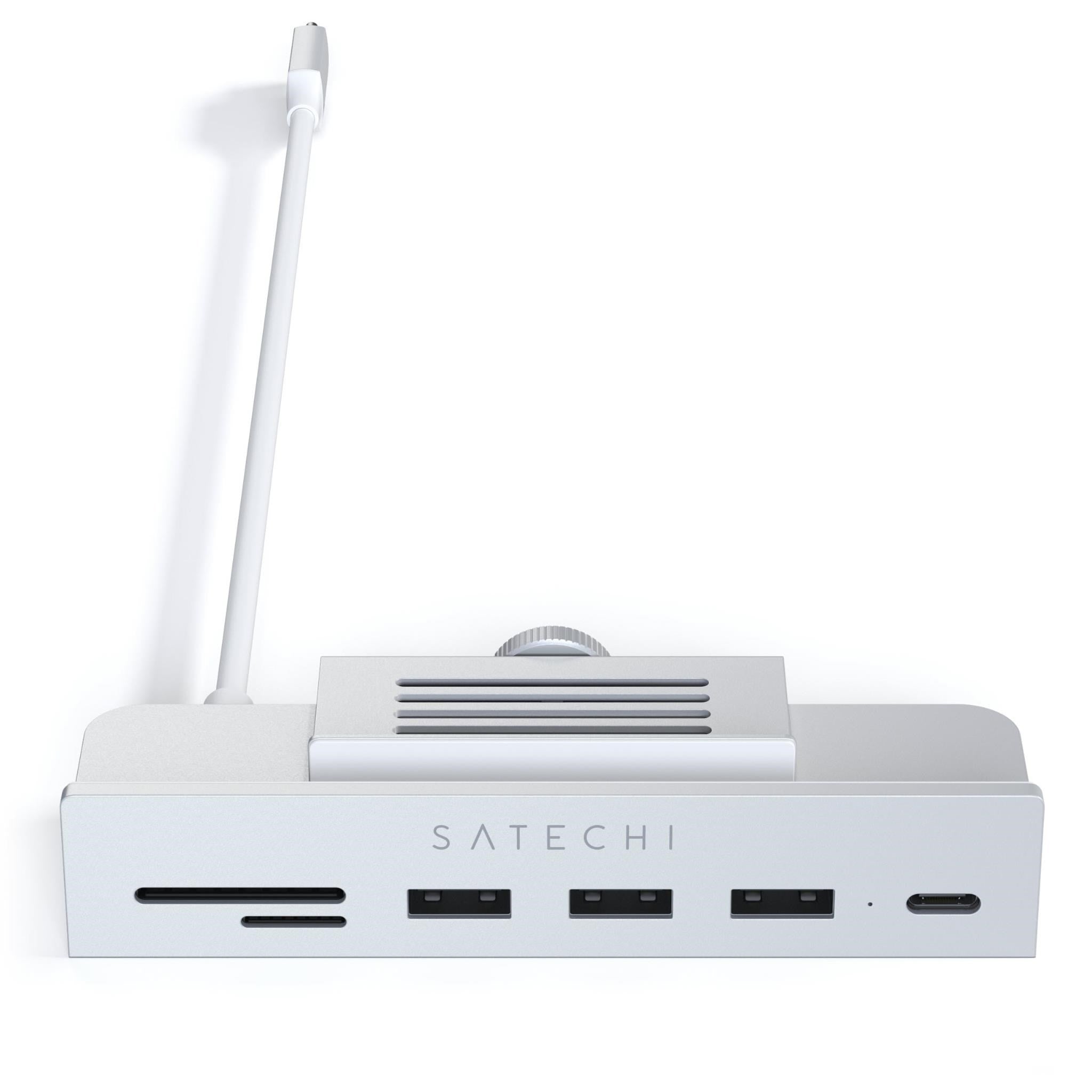 Satechi USB-C Clamp Hub for Apple Studio Display/iMac 24' (Silver)
