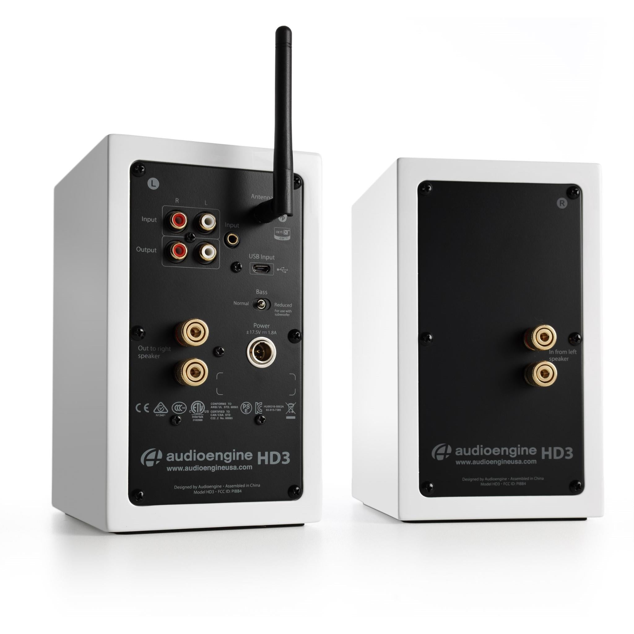 Audioengine HD3 Wireless Speakers (Hi-Gloss White)