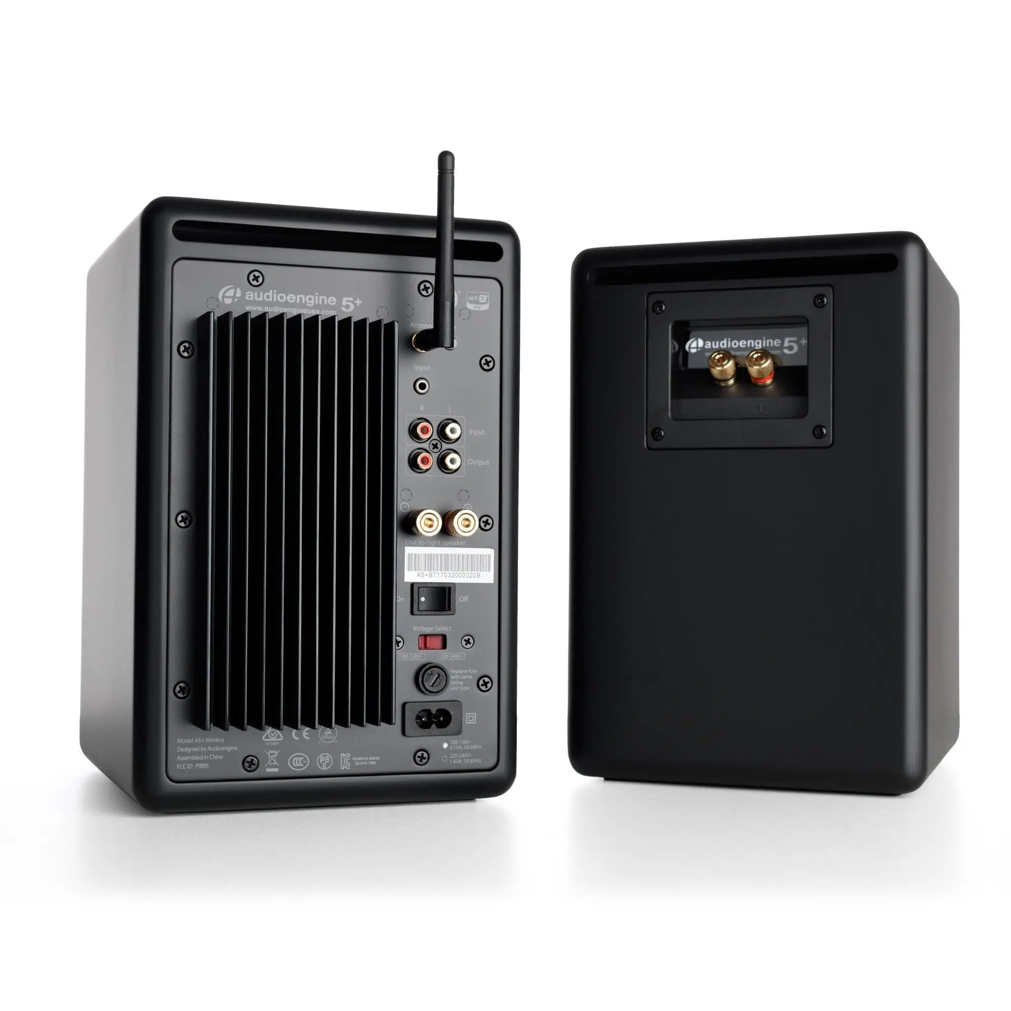 Audioengine A5+ Wireless Powered Bookshelf Speakers (Satin Black)