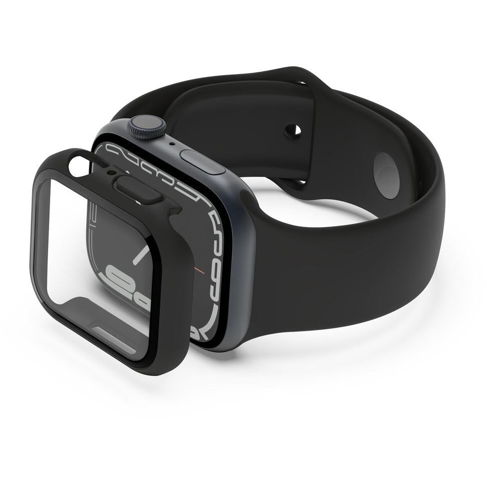 Belkin Tempered Glass Screen Protector for Apple Watch 41mm 4/5/6/7/8/9 & SE/SE2/SE3 (Black)