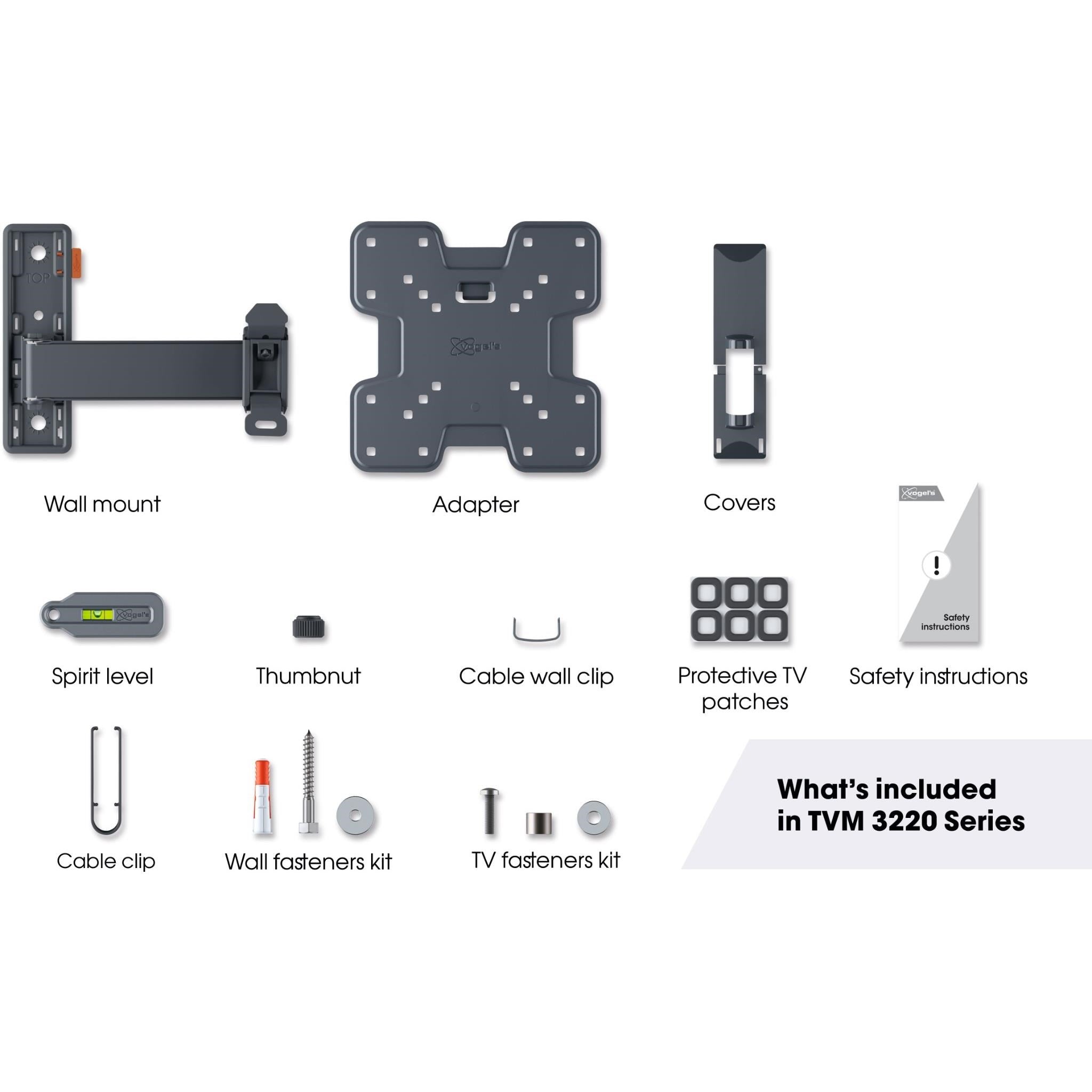 Vogel's Comfort Full Motion 19-43' TV Wall Mount (Black)