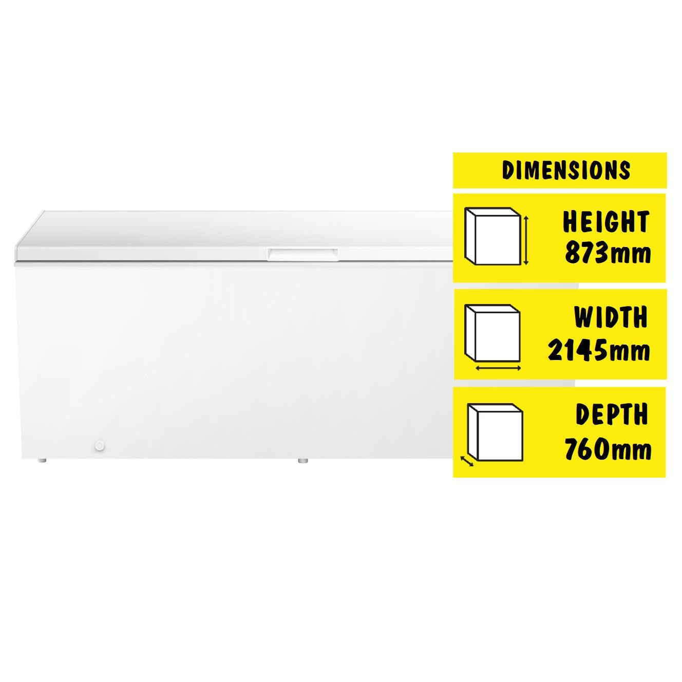 Westinghouse WCM7000WE 702L Chest Freezer