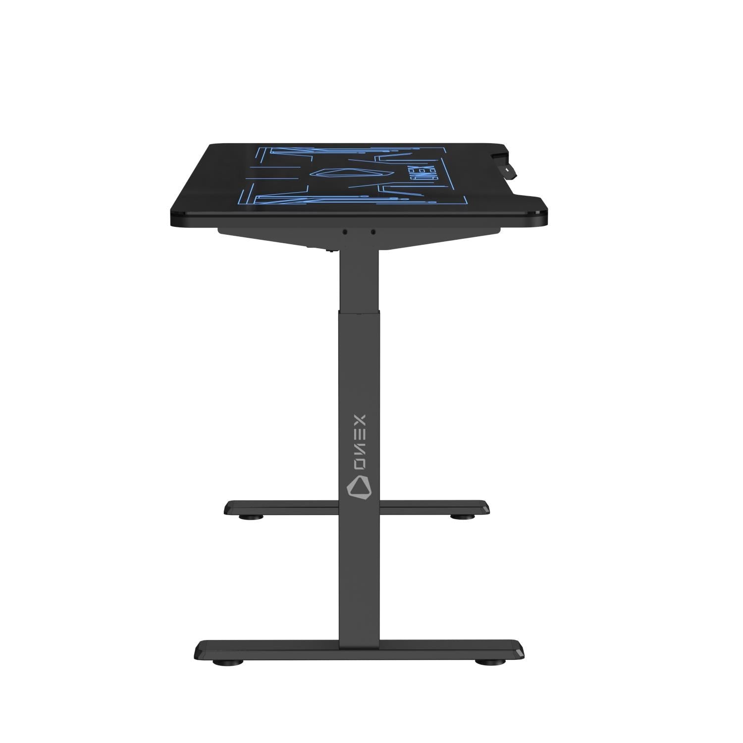ONEX GDE1400 Electric Tempered Glass RGB Gaming Desk