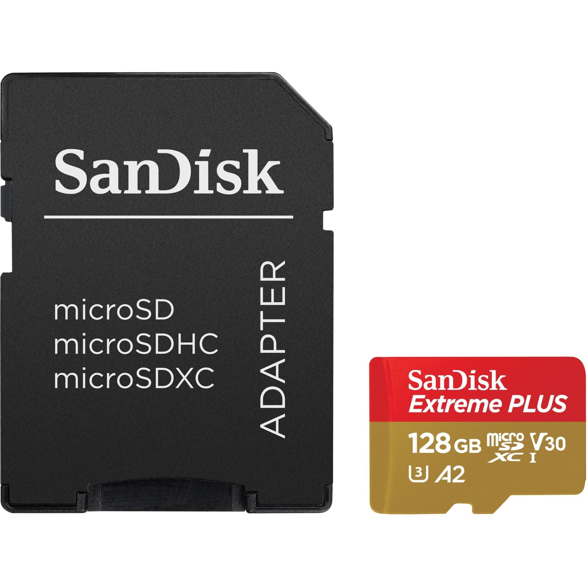 SanDisk Extreme PLUS microSDXC 128GB 200MB/s Memory Card