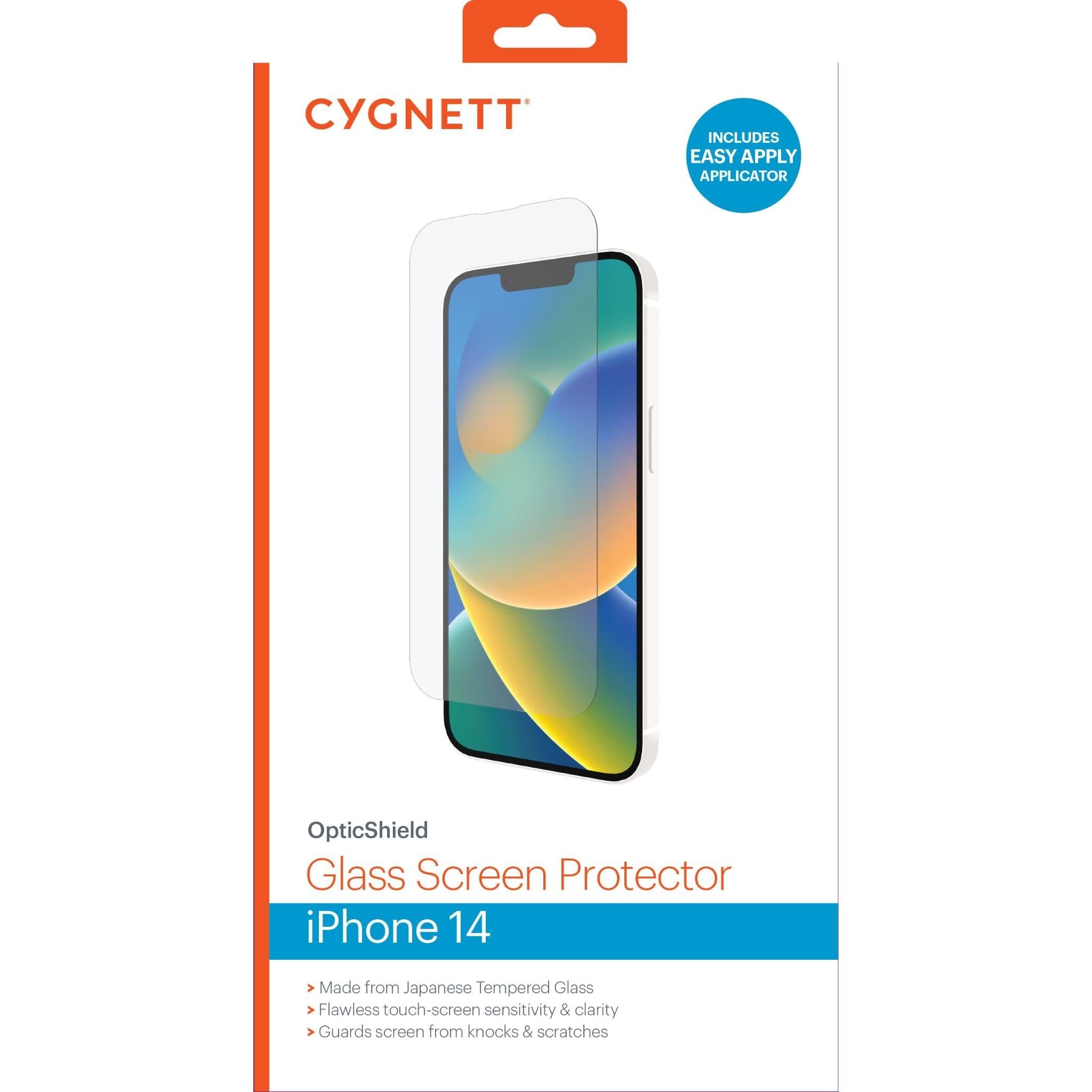 Cygnett OpticShield Screen Protector for iPhone 17e/16e/14/13