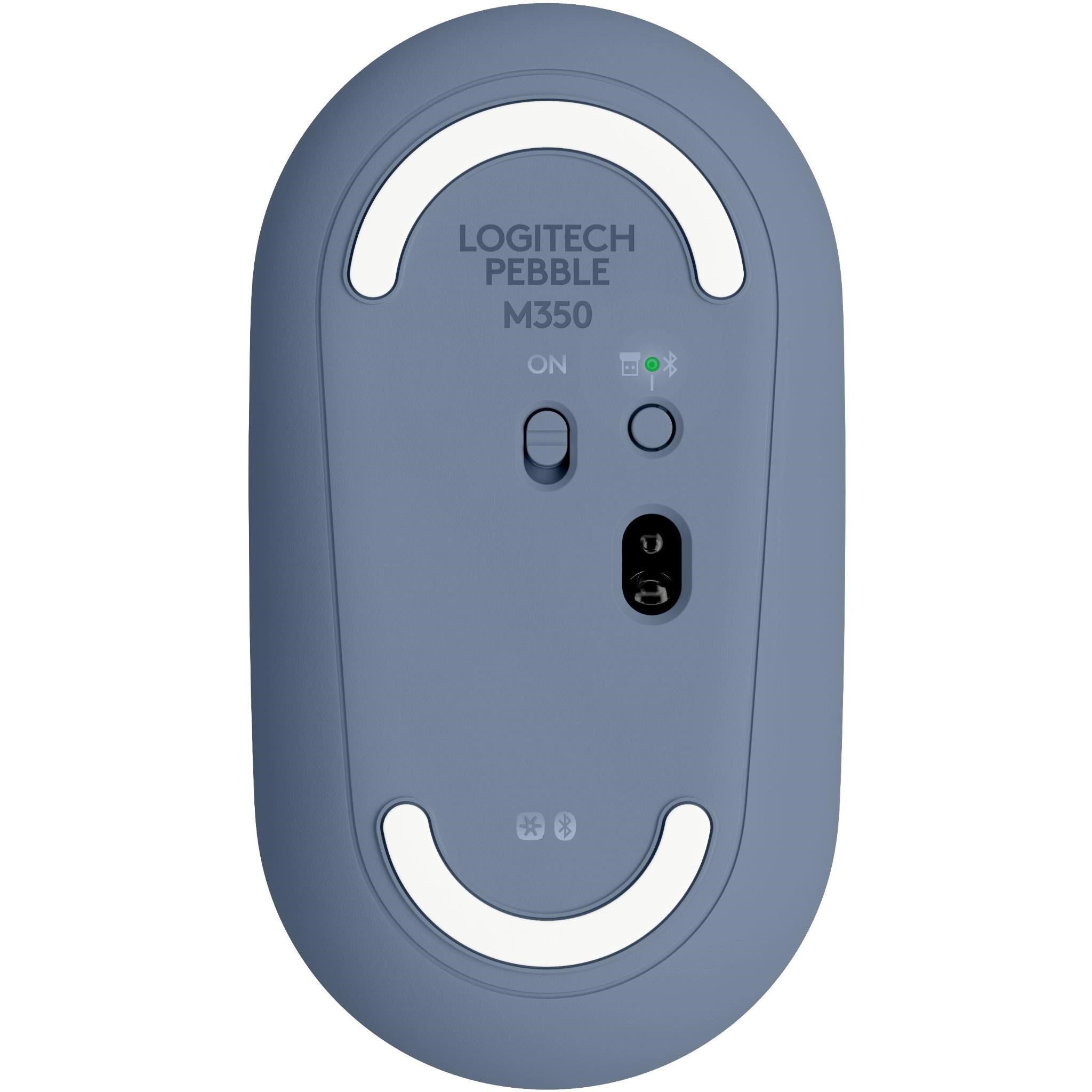 Logitech M350 Pebble Wireless Mouse (Blueberry)