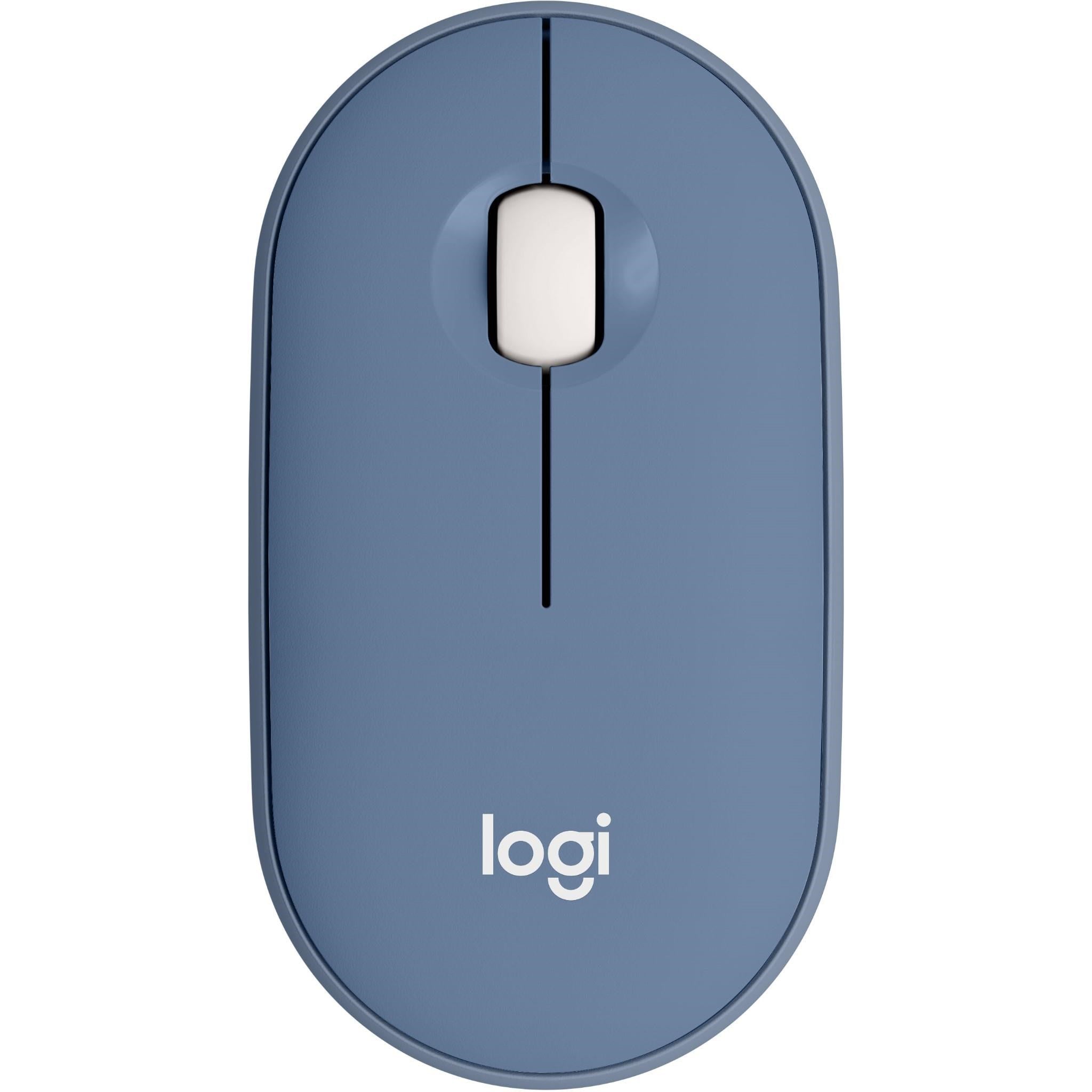 Logitech M350 Pebble Wireless Mouse (Blueberry)