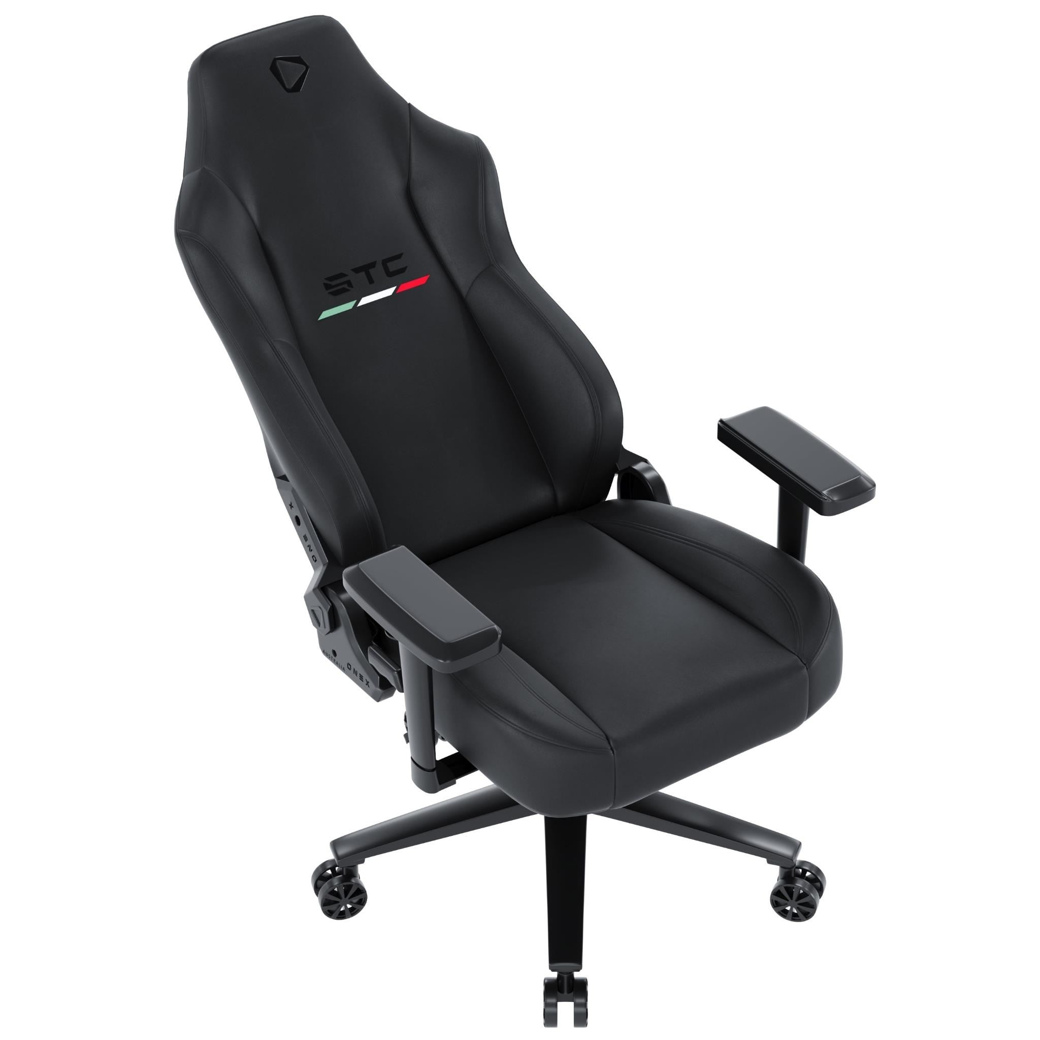 ONEX STC Elegant Real Leather XL Series Gaming / Office Chair (Black)