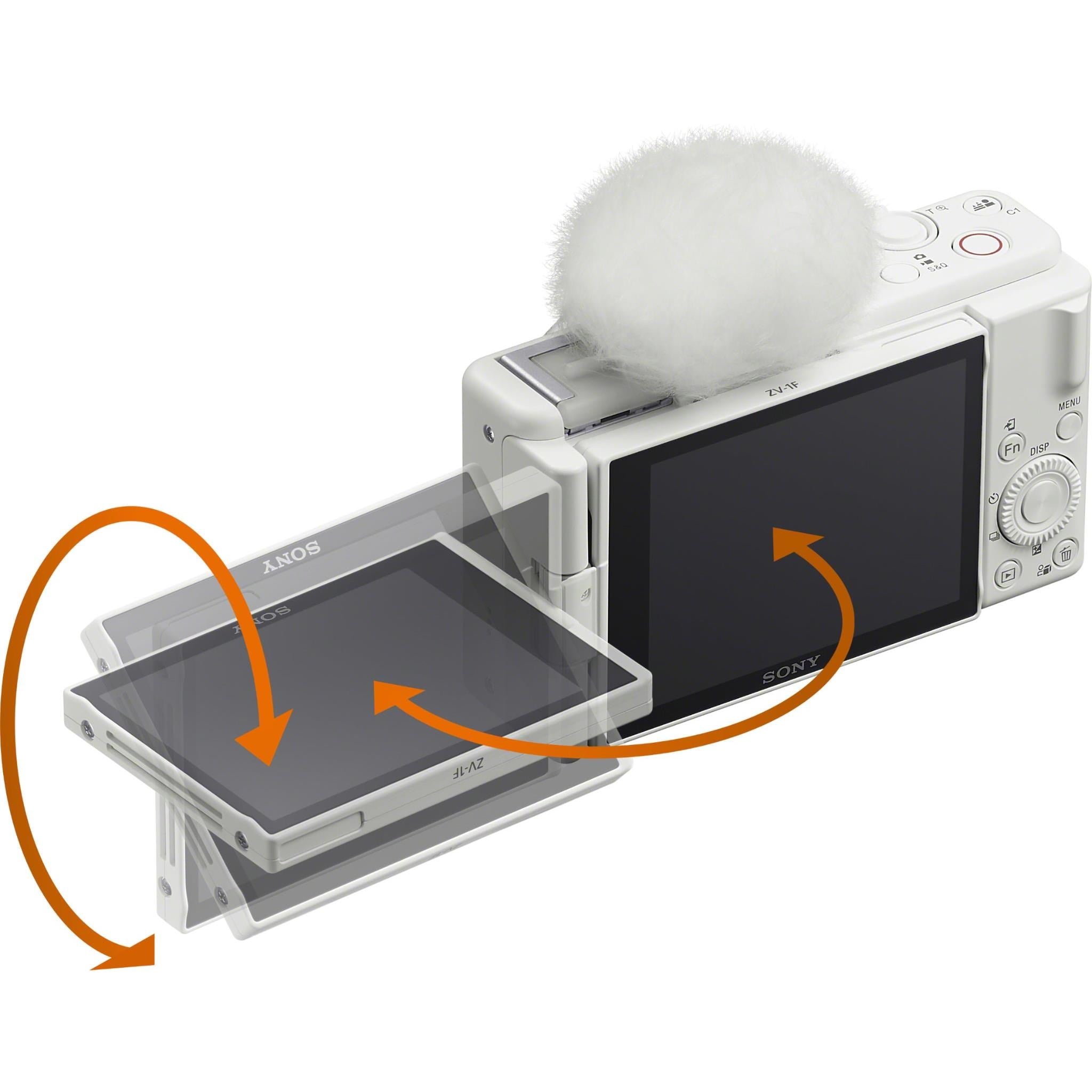 Sony CyberShot ZV-1F 4K Vlog Camera (White)
