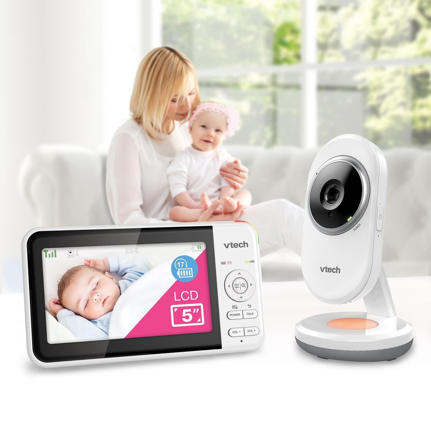 Vtech BM5250N 5' Full Colour Video & Audio Baby Monitor