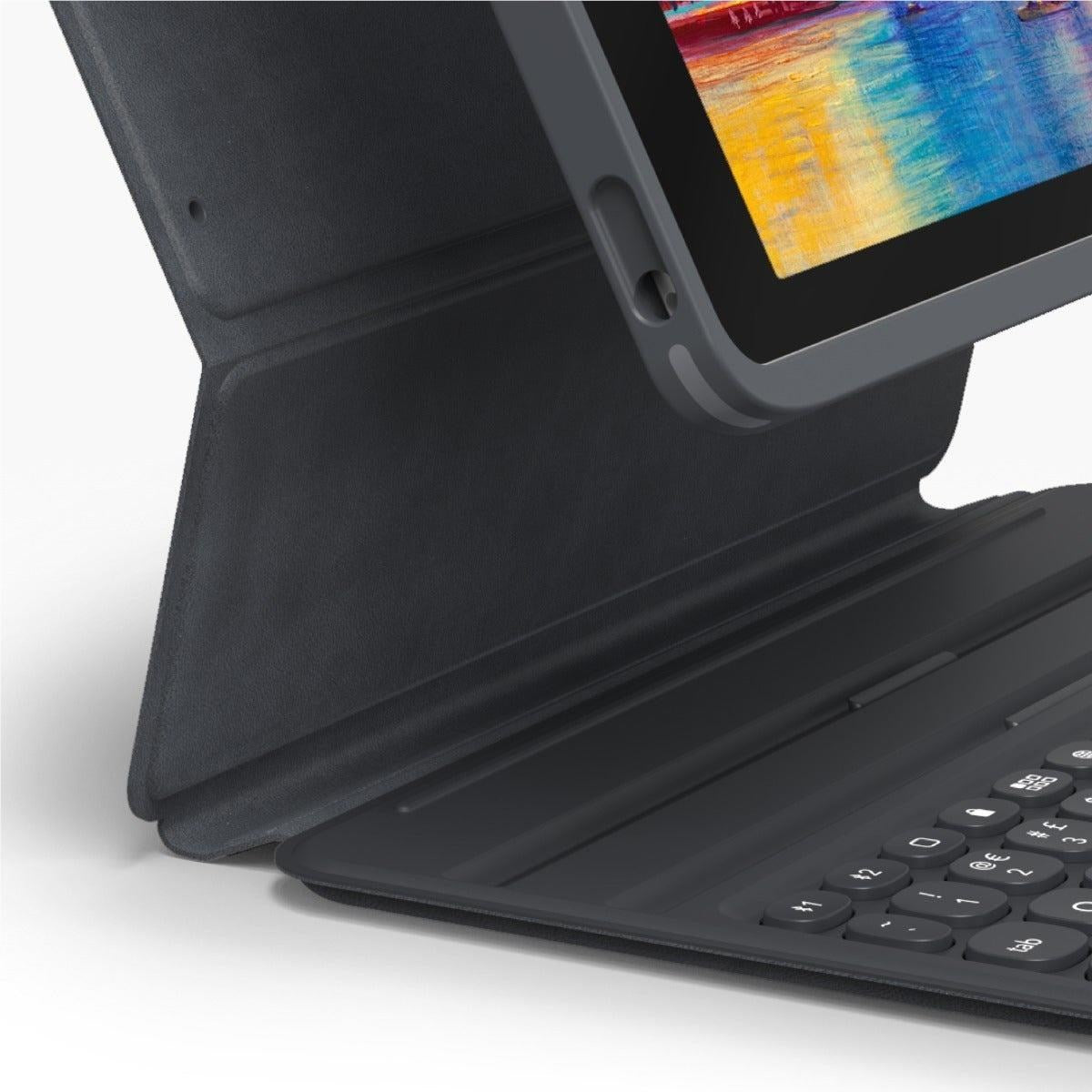 Zagg 103407950 Pro Keys Bluetooth Keyboard & Case for iPad 10.2' (Charcoal)