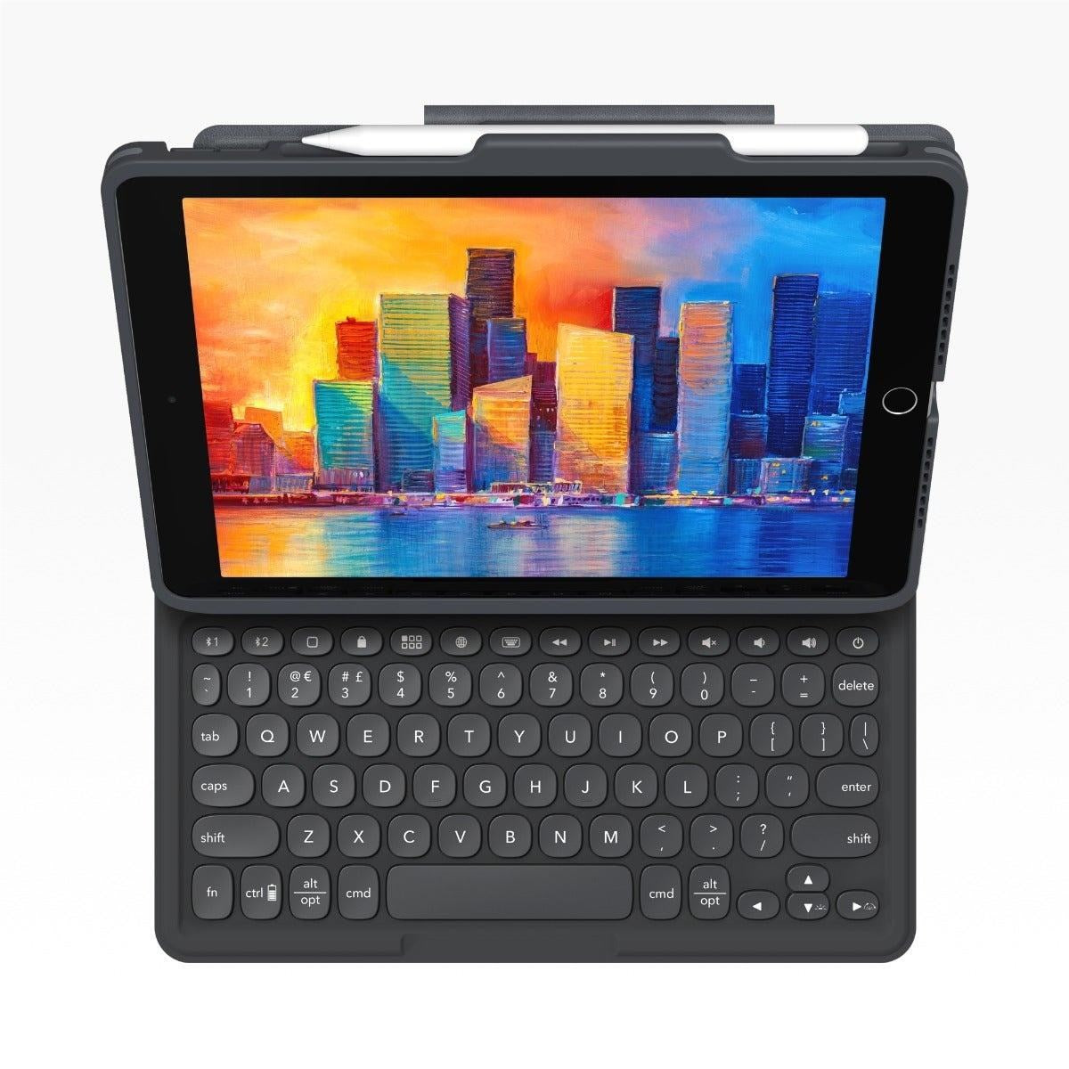 Zagg 103407950 Pro Keys Bluetooth Keyboard & Case for iPad 10.2' (Charcoal)