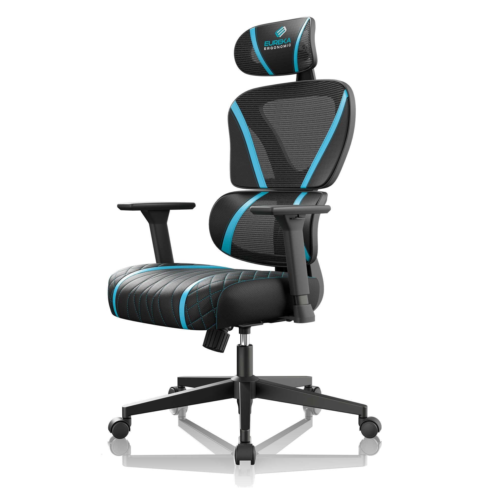 Eureka GC06 NORN Series Ergonomic Gaming / Office Chair (Black/Blue)