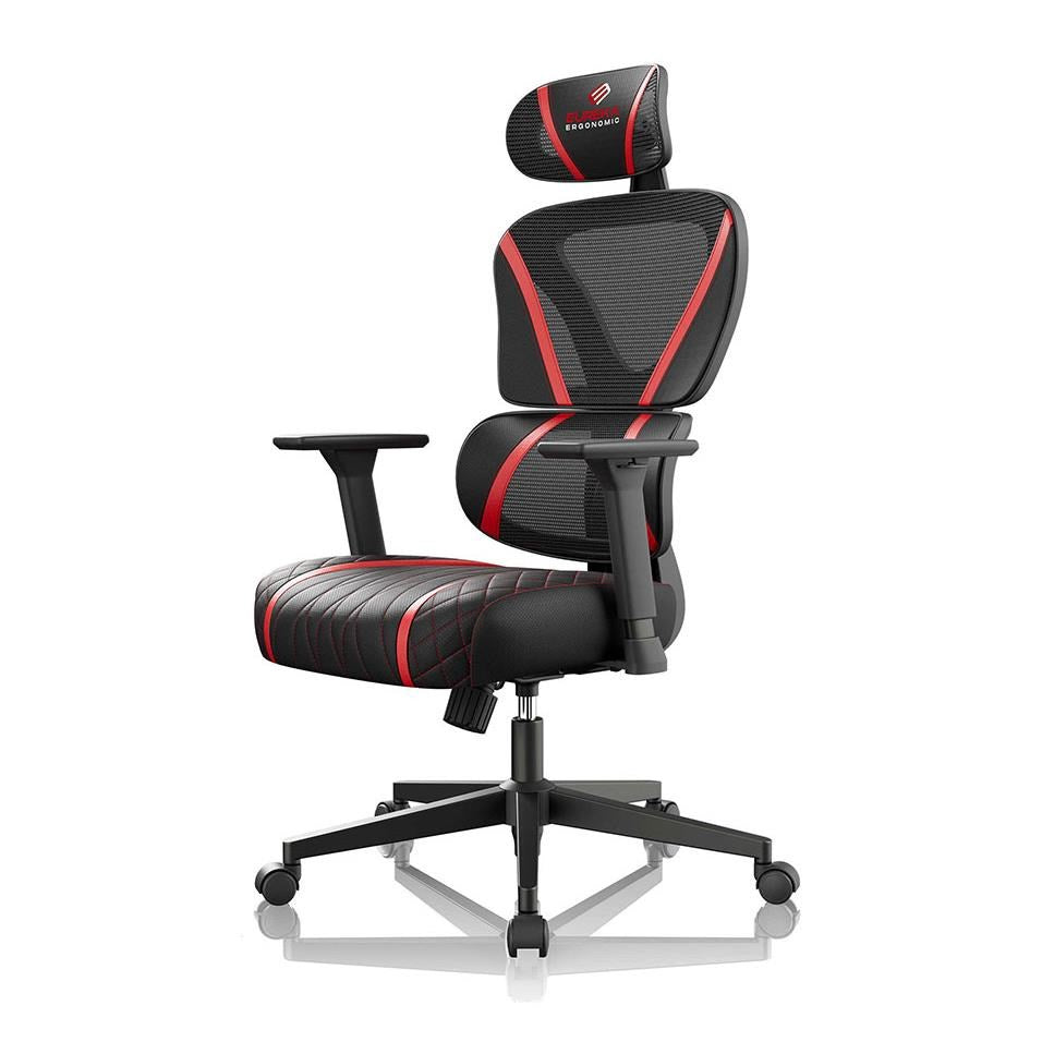 Eureka GC06 NORN Series Ergonomic Gaming / Office Chair (Black/Red)