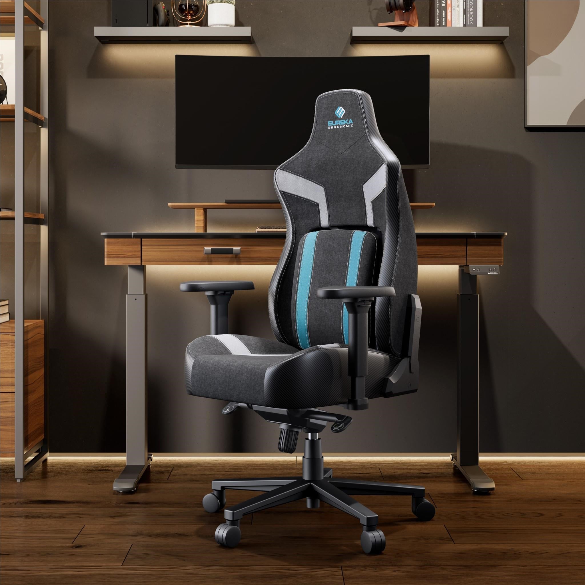 Eureka GC08 Python II Series Ergonomic Chair (Black/Blue)