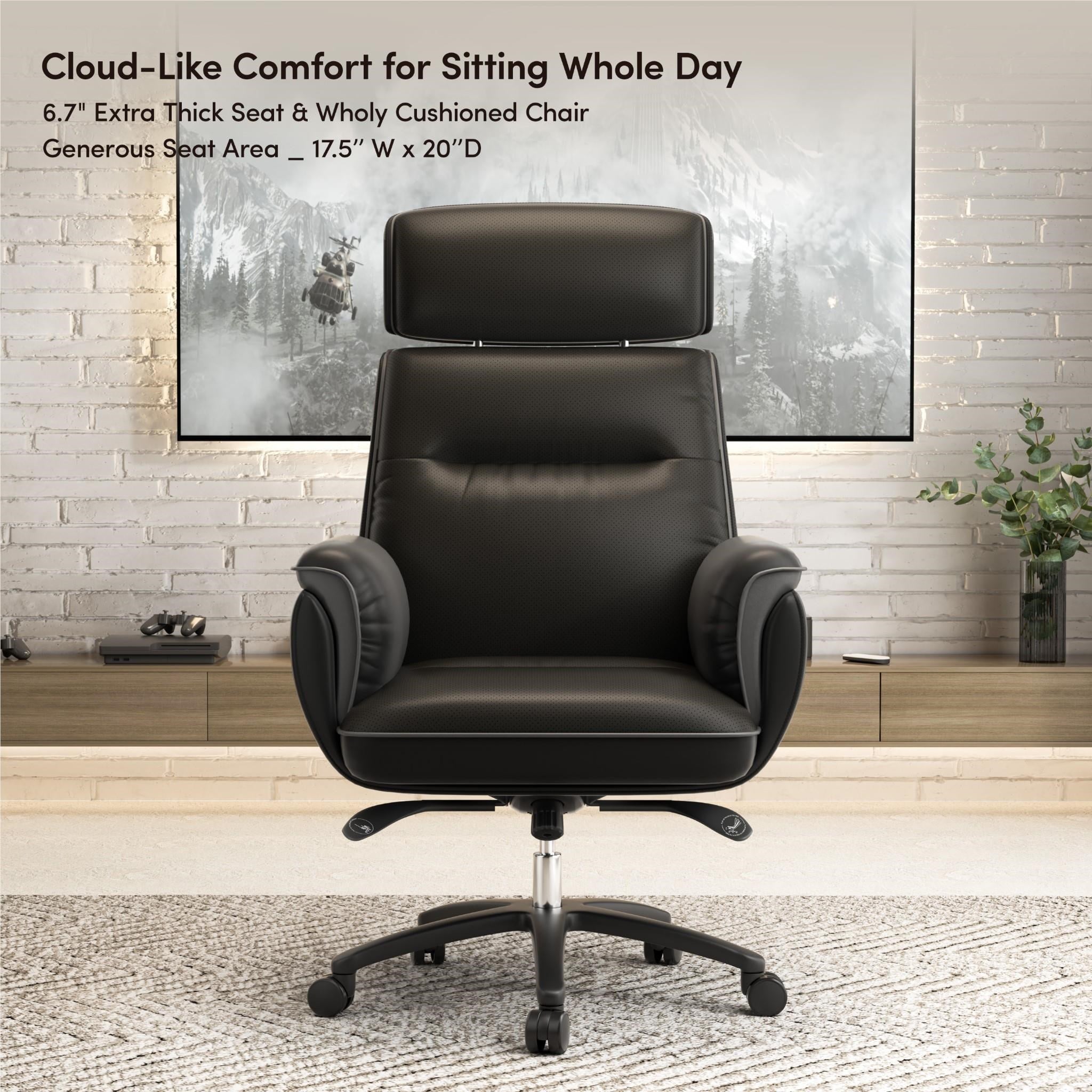 Eureka Royal Executive Sofa Gaming / Office Chair (Black)