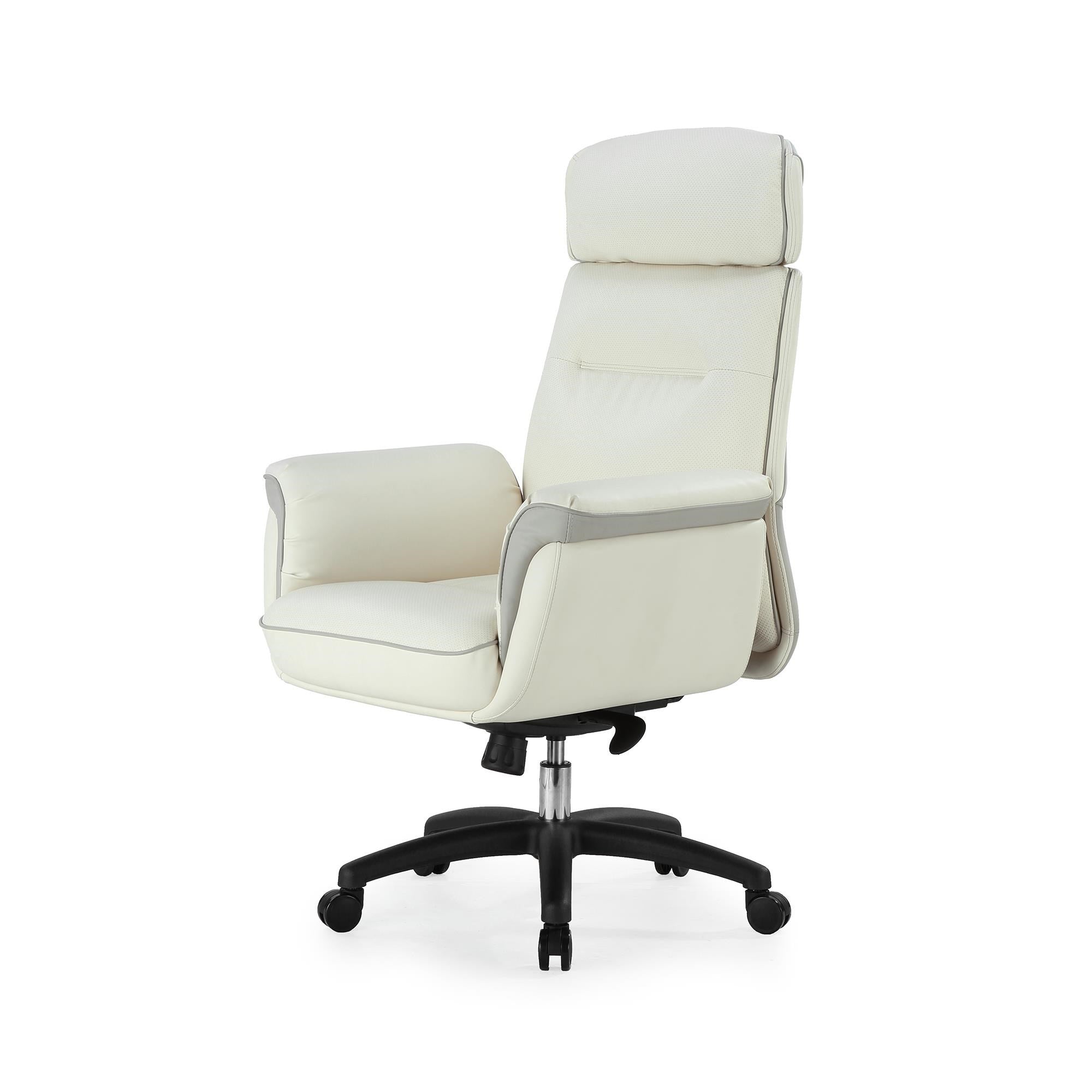 Eureka Royal Executive Sofa Gaming / Office Chair (White)