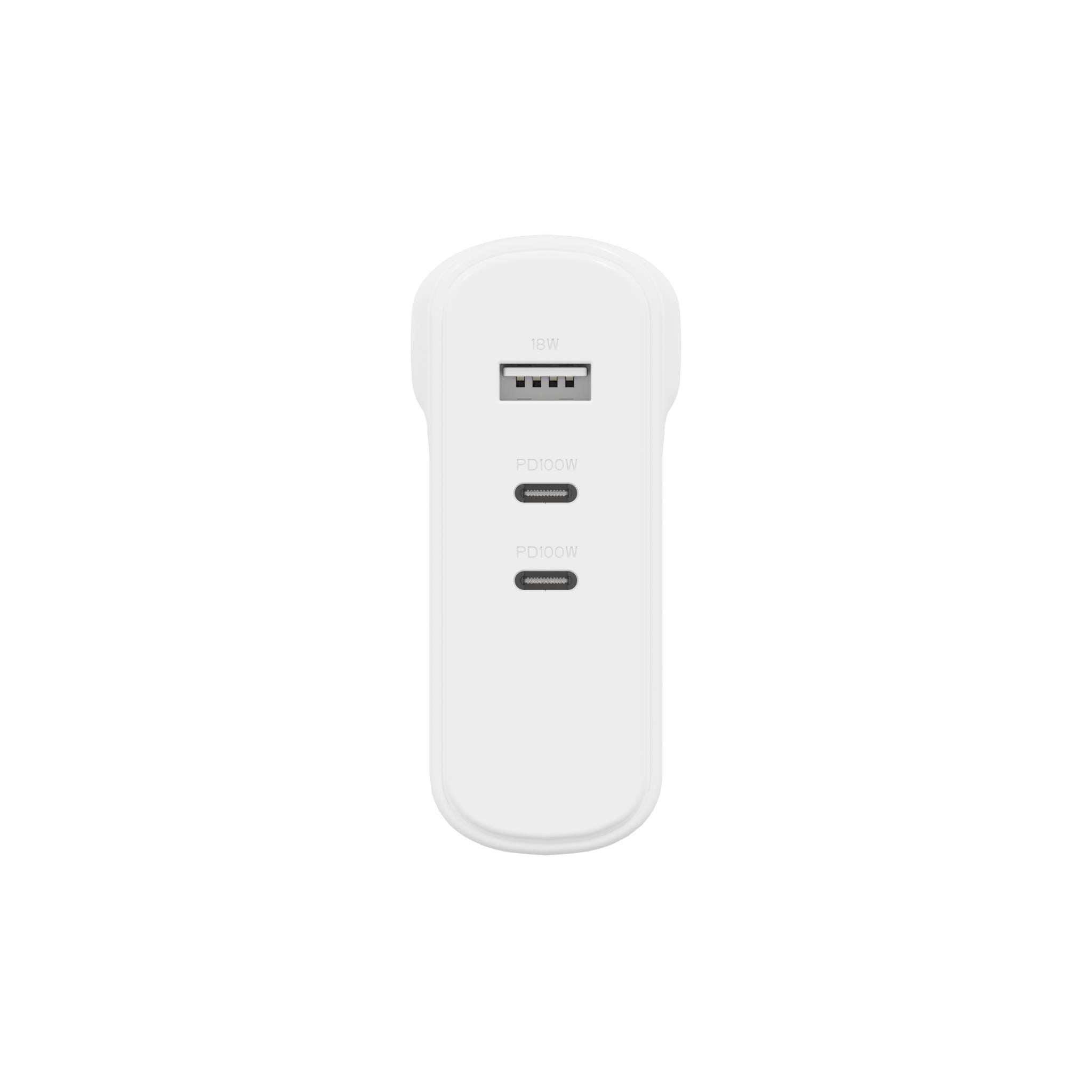 Cygnett PowerMaxx 100W MultiPort GaN Wall Charger (White)