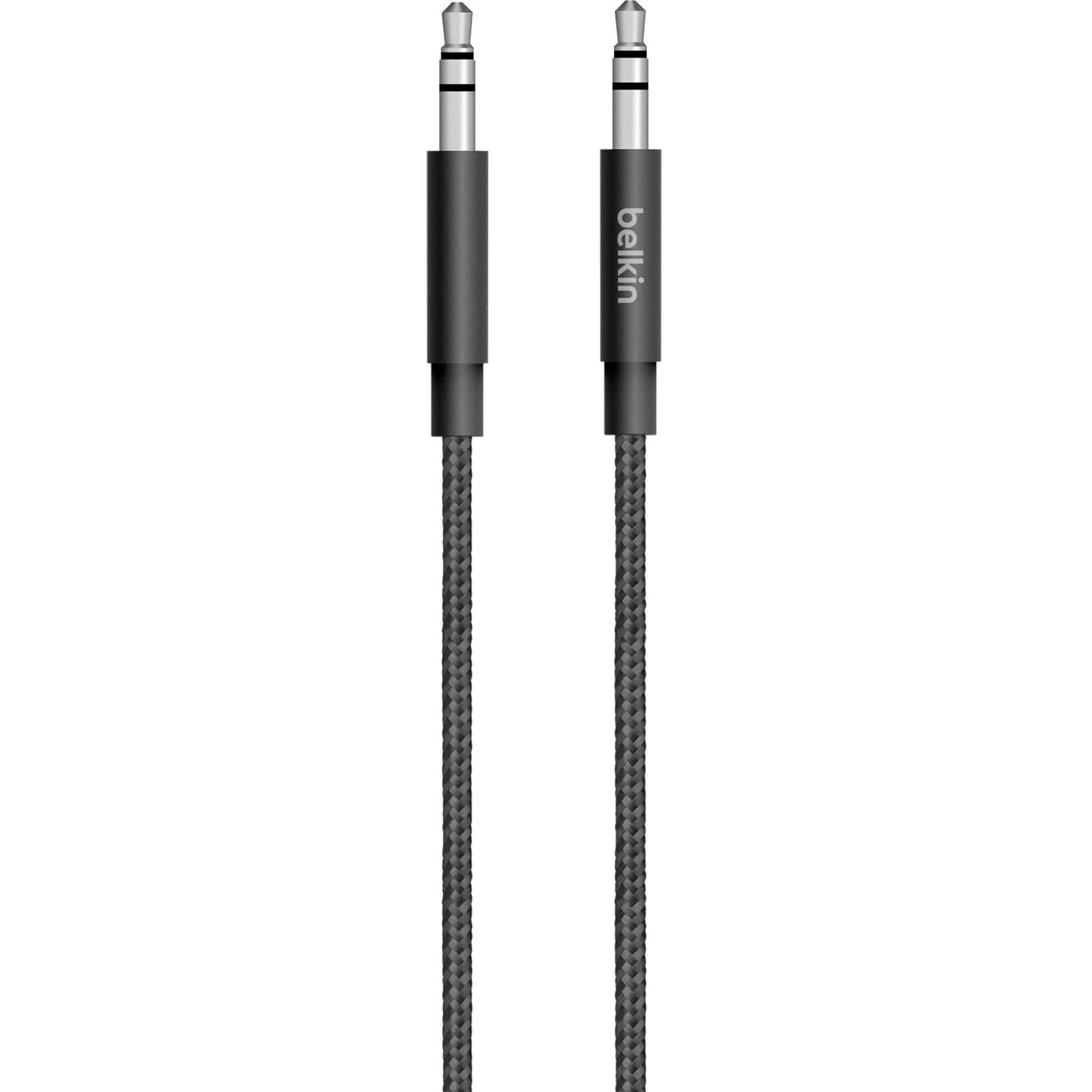 Belkin MIXIT Metallic Premium AUX 1.2M Cable (Black)