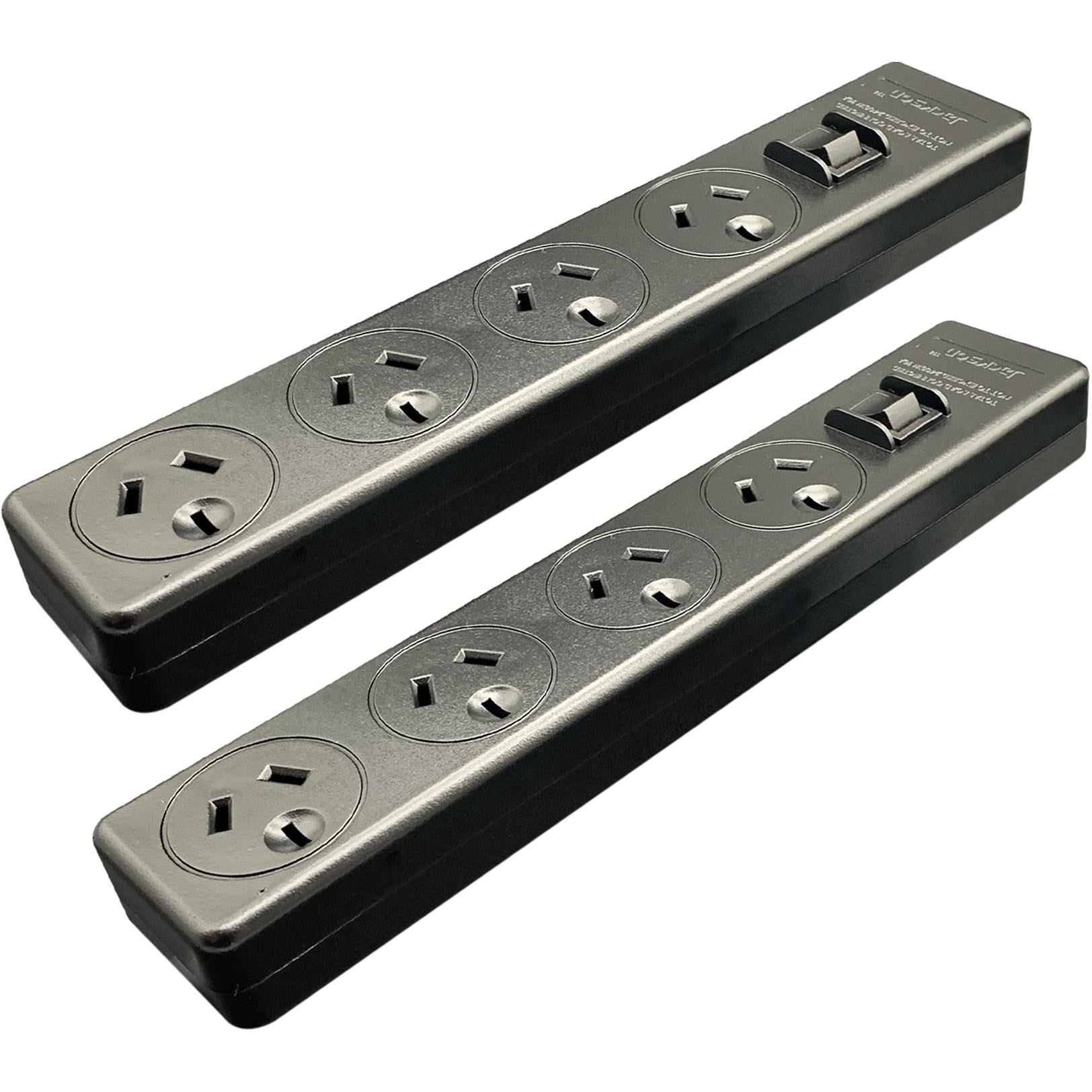 Jackson Surge Protected Board w/ 4 x Power Socket Outlets (Value Twin Pack)