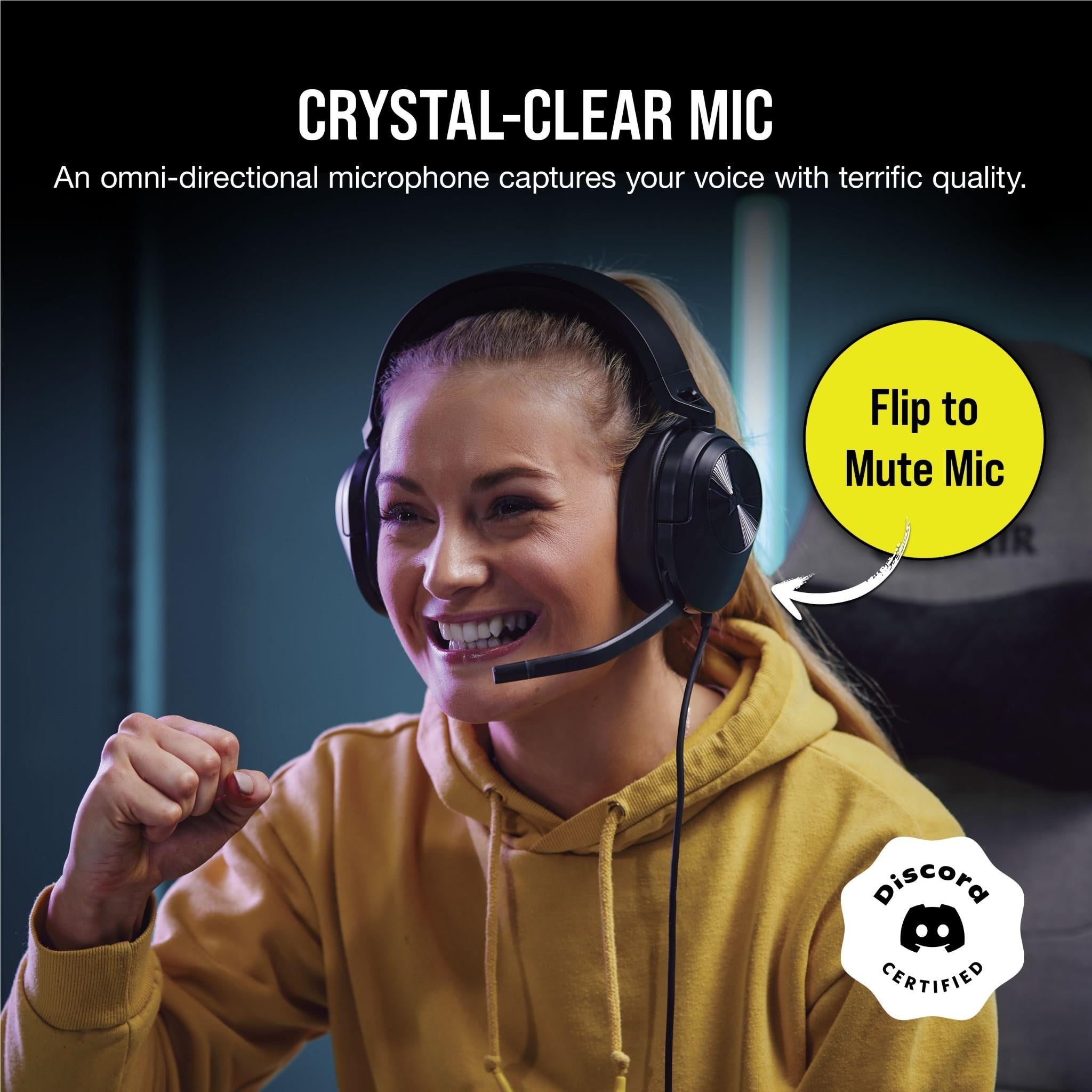 Corsair HS55 Stereo Gaming Headset (White)