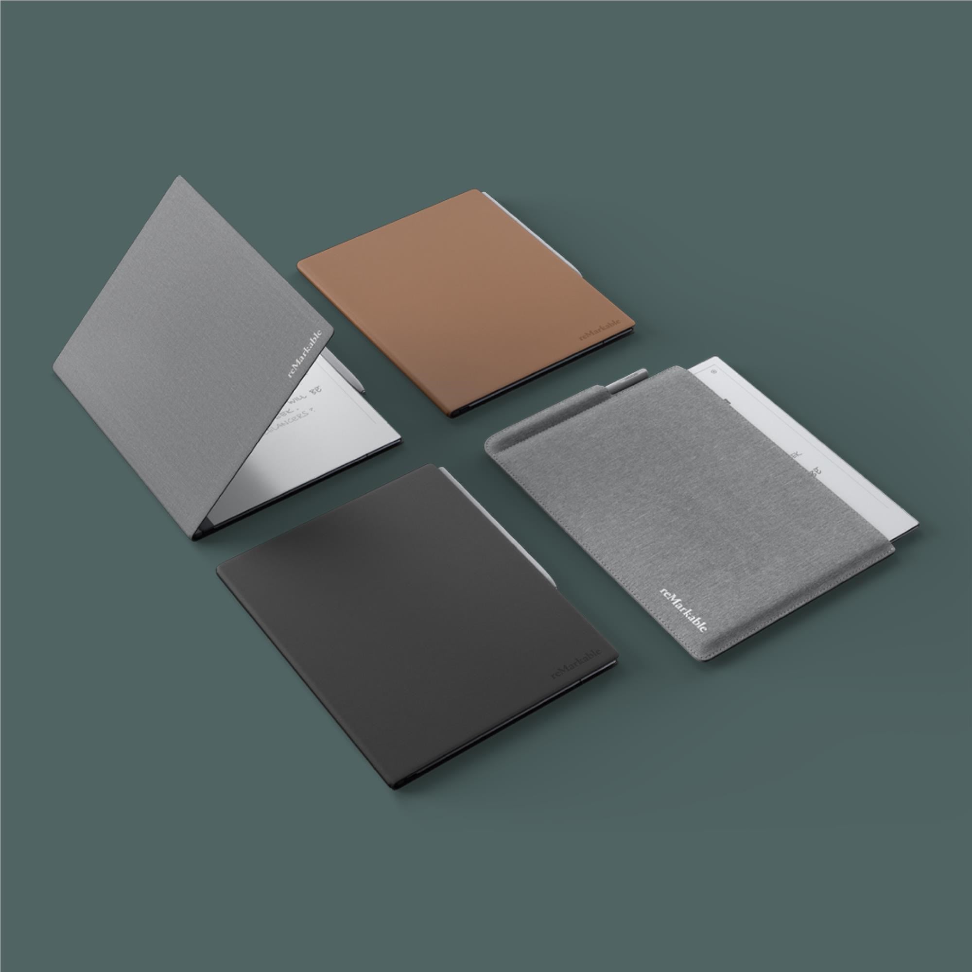 reMarkable Premium Leather Book Folio for reMarkable 2 Paper Tablet (Brown)