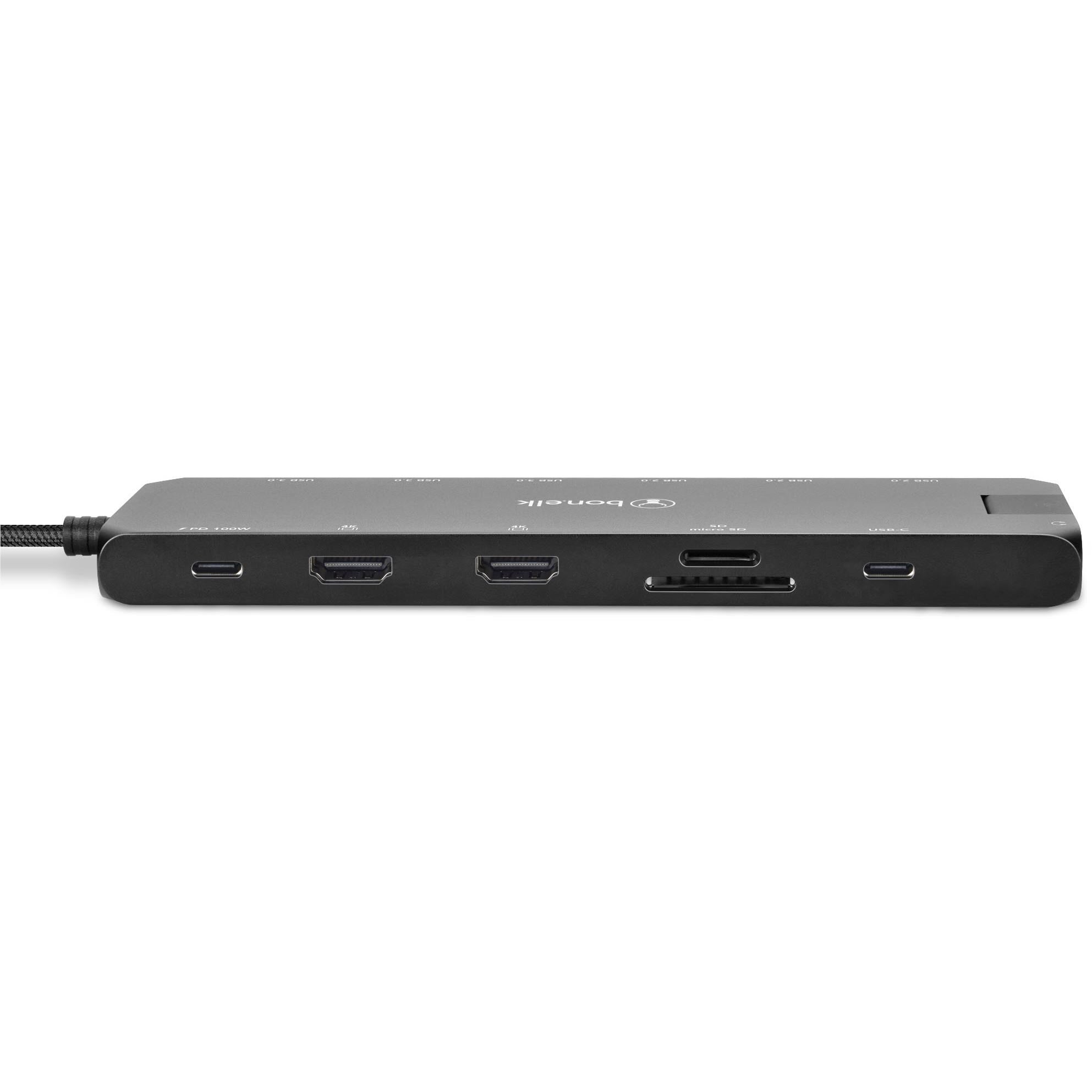 Bonelk Long-Life 14-in-1 Multiport USB-C Hub (Black)