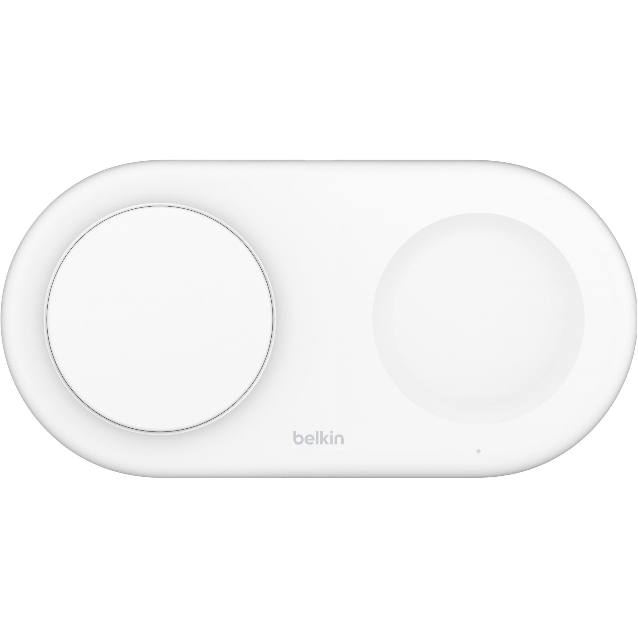 Belkin BoostCharge Pro Qi2 2-in1 Magnetic Wireless Charging Pad (White)