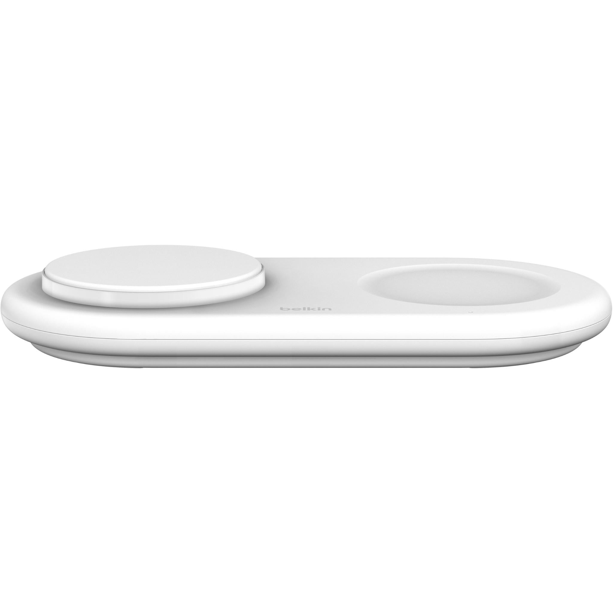 Belkin BoostCharge Pro Qi2 2-in1 Magnetic Wireless Charging Pad (White)