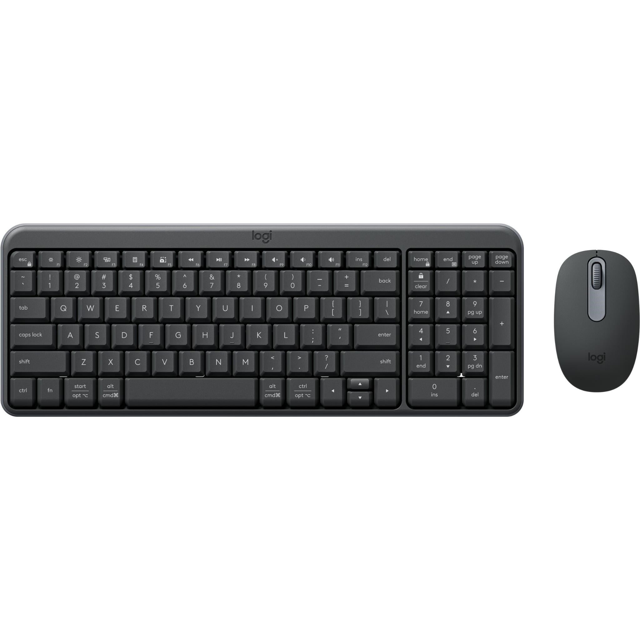 Logitech MK250 Bluetooth Keyboard and Mouse Combo (Graphite)
