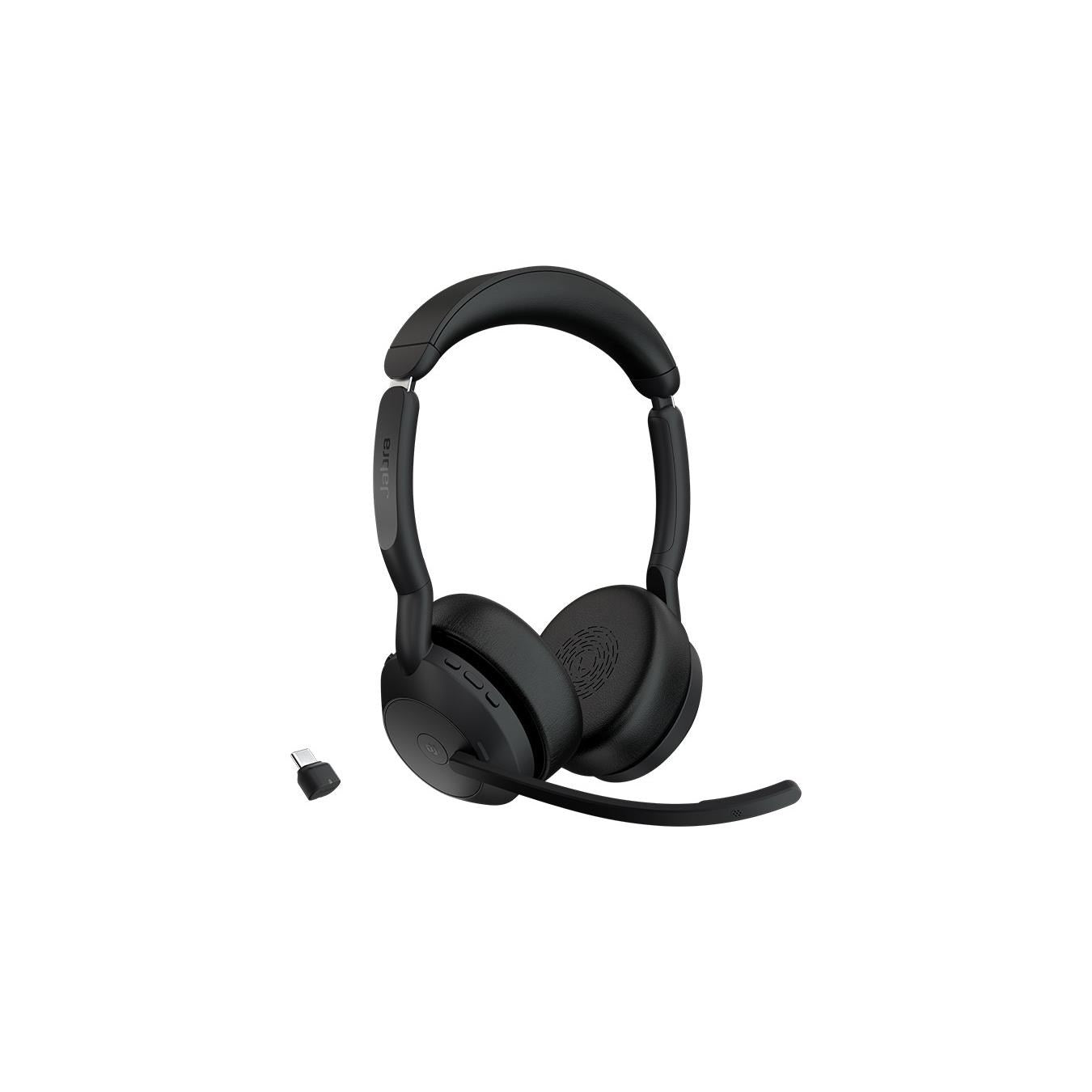 Jabra 25599-999-899 Wireless Evolve2 55 MS Stereo Bluetooth ANC Headset USB-C