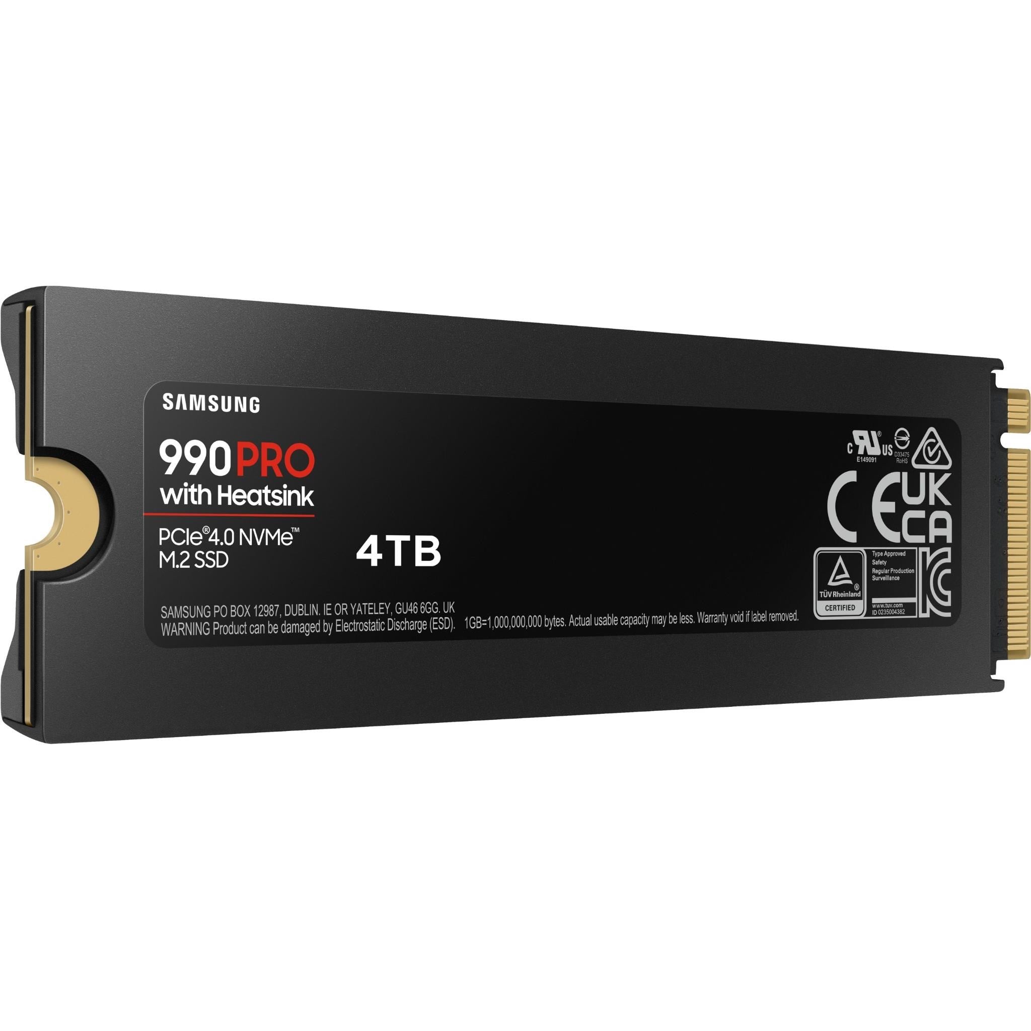 Samsung 990 PRO 4TB NVME SSD HEATSINK for PS5