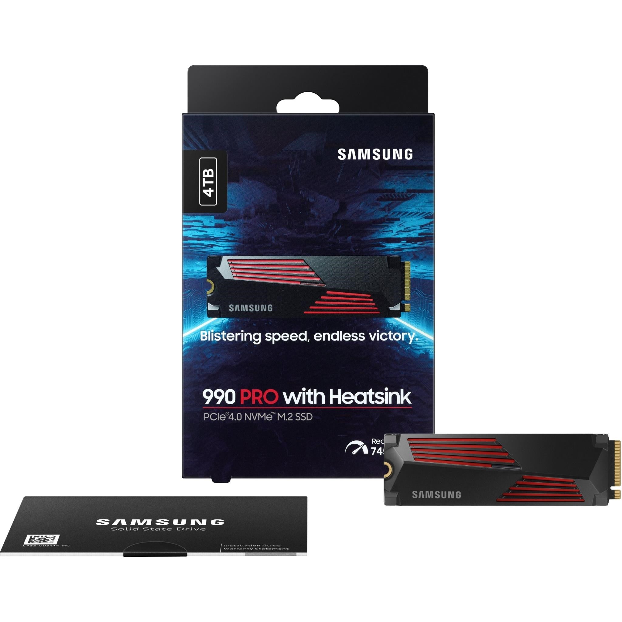Samsung 990 PRO 4TB NVME SSD HEATSINK for PS5