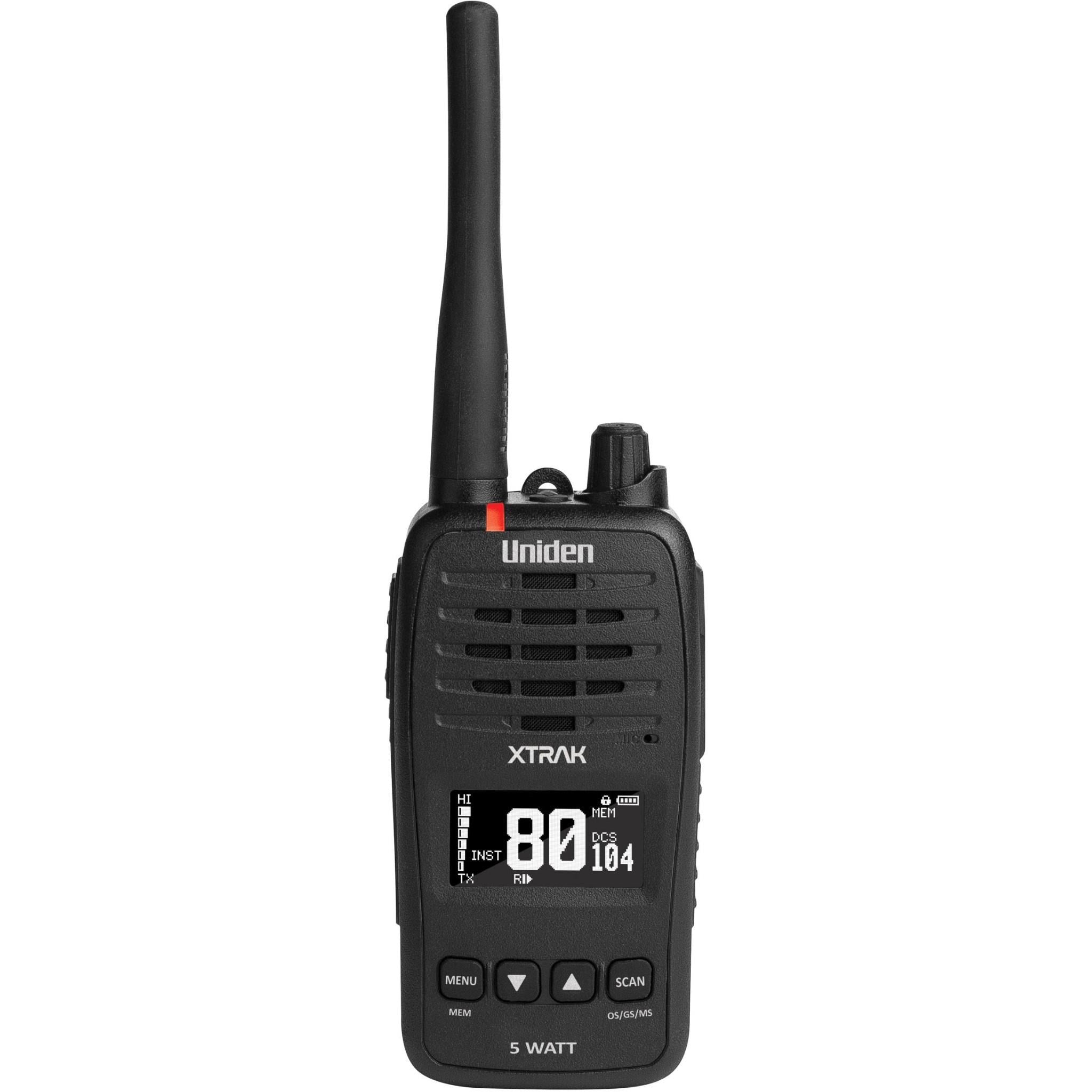 Uniden XTRAK50-2TP 5 Watt UHF Waterproof Handheld Radio Tradies Pack