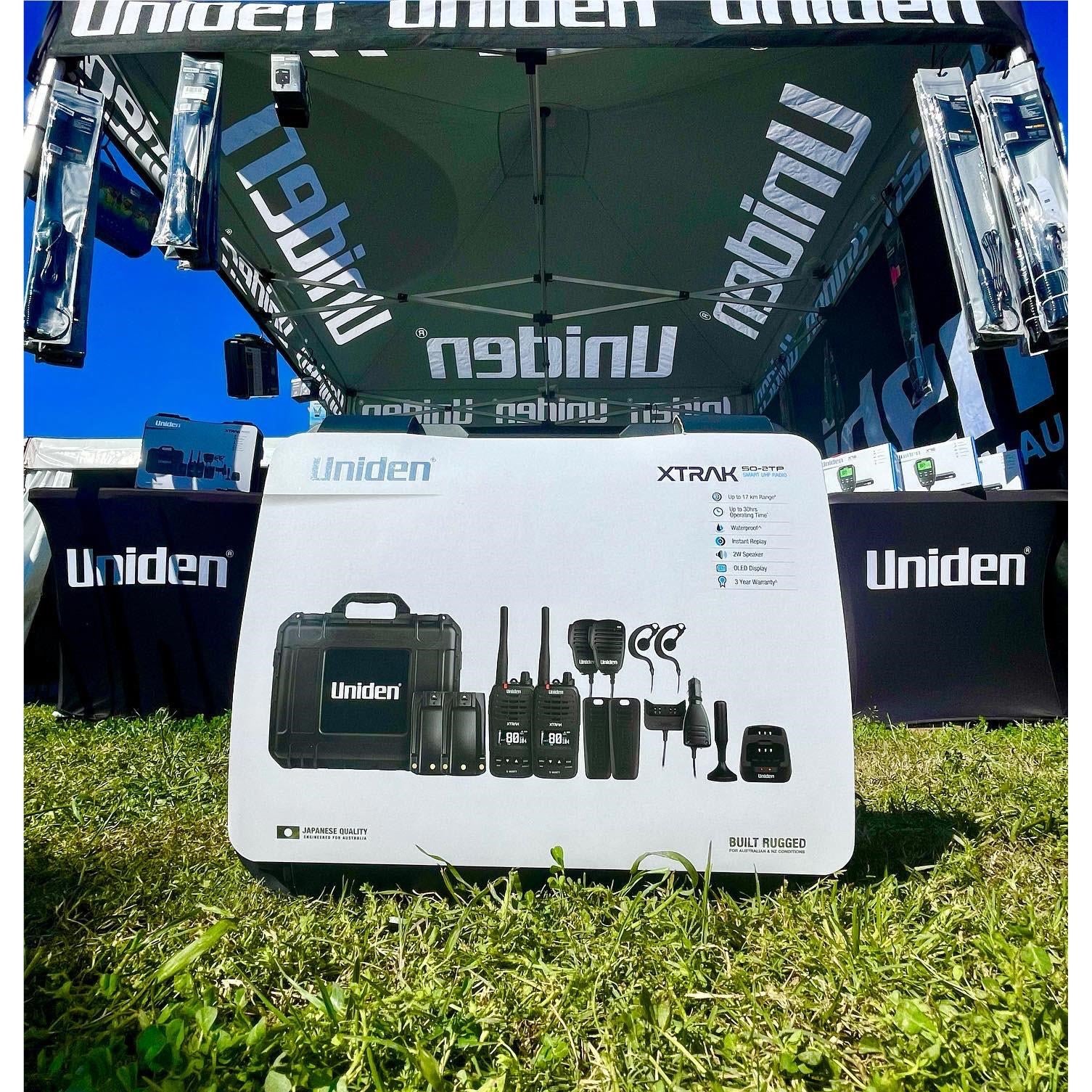 Uniden XTRAK50-2TP 5 Watt UHF Waterproof Handheld Radio Tradies Pack