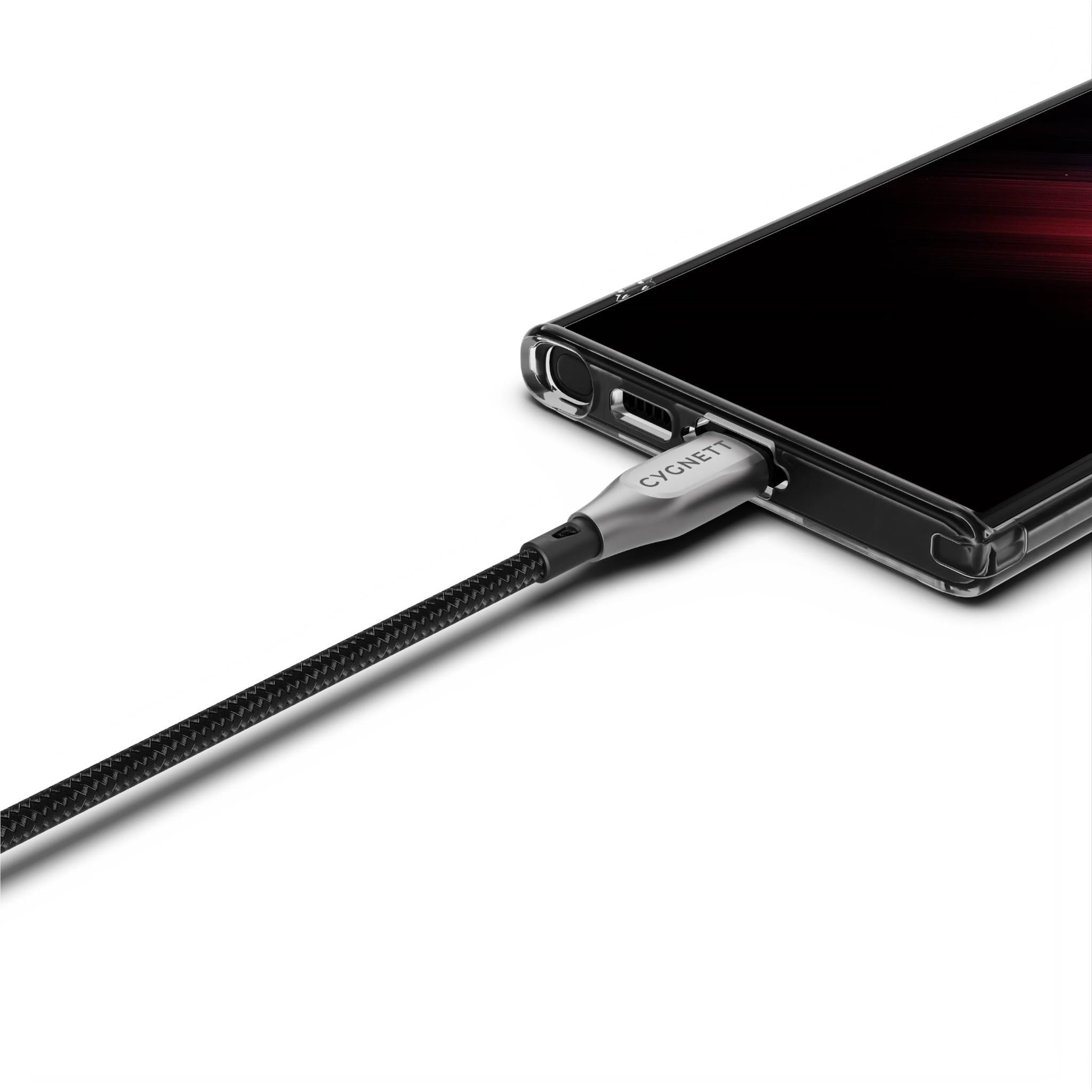 Cygnett Armoured USB-C to USB-C Cable 50cm (Black)